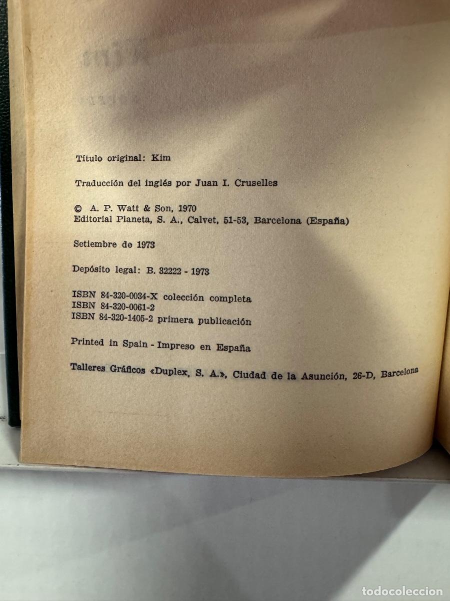 Libros de segunda mano: LIBRO KIM, RUDYARD KIPLING, EDITORIAL PLANETA BARCELONA, A&Ntilde;O 1973 - Foto 4