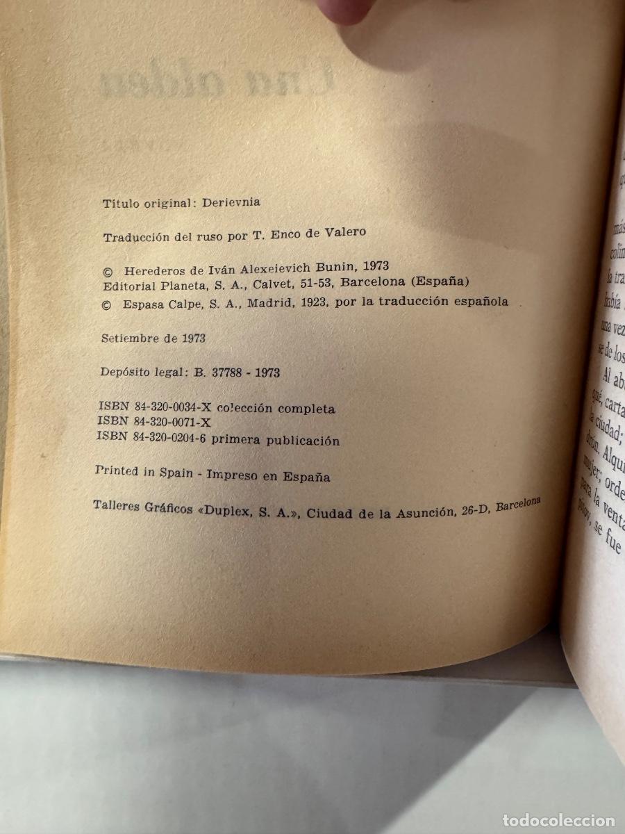 Libros de segunda mano: LIBRO UNA ALDEA, IVAN BUNIN, EDITORIAL PLANETA BARCELONA, A&Ntilde;O 1973 - Foto 4