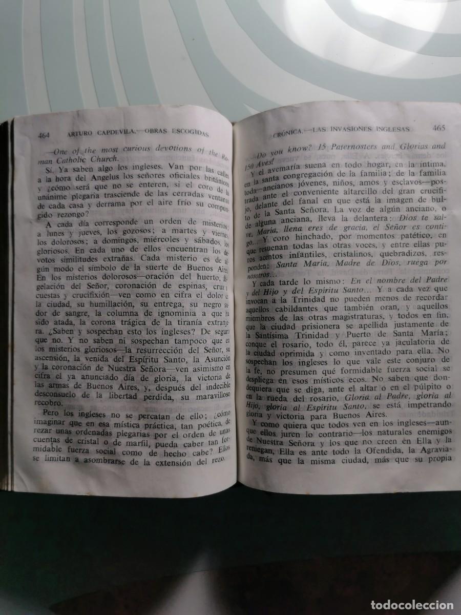 Libros de segunda mano: Arturo Capdevila. Obras escogidas. Aguilar. 1958. - Foto 5
