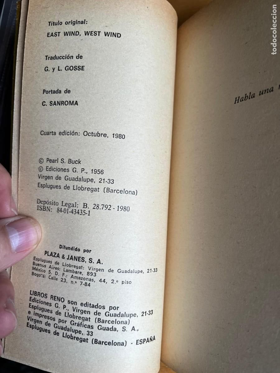 Libros de segunda mano: PEARL S. BUCK VIENTO DEL ESTE, VIENTO DEL OESTE - Foto 2
