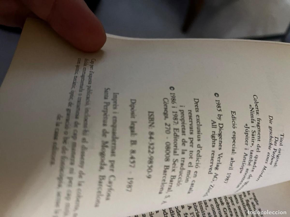 Libros de segunda mano: Patrick Suskind El Perfum seix Barral - Foto 2