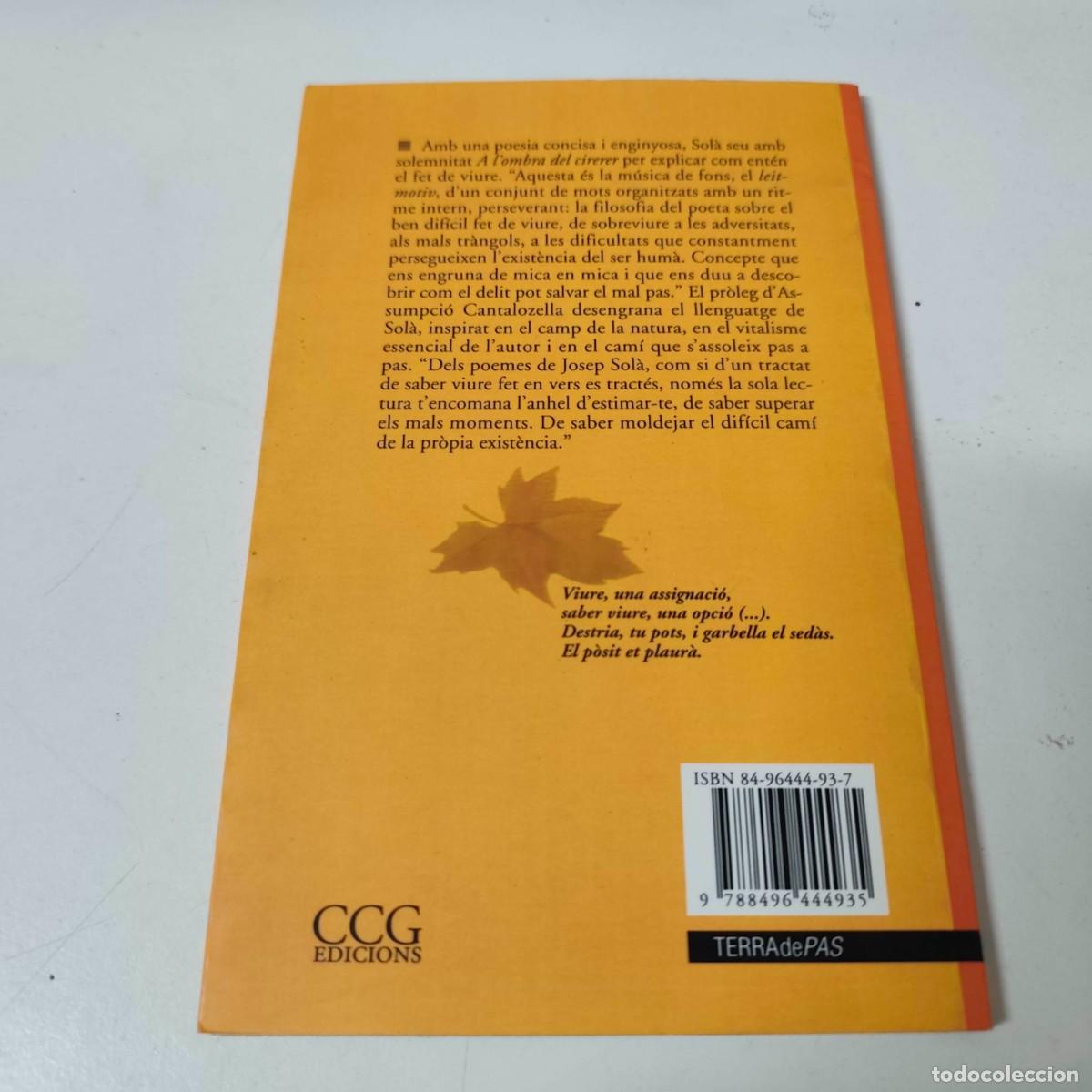 Libros de segunda mano: A LOMBRA DEL CIRERER - JOSEP M. SOLA SALA - Foto 6