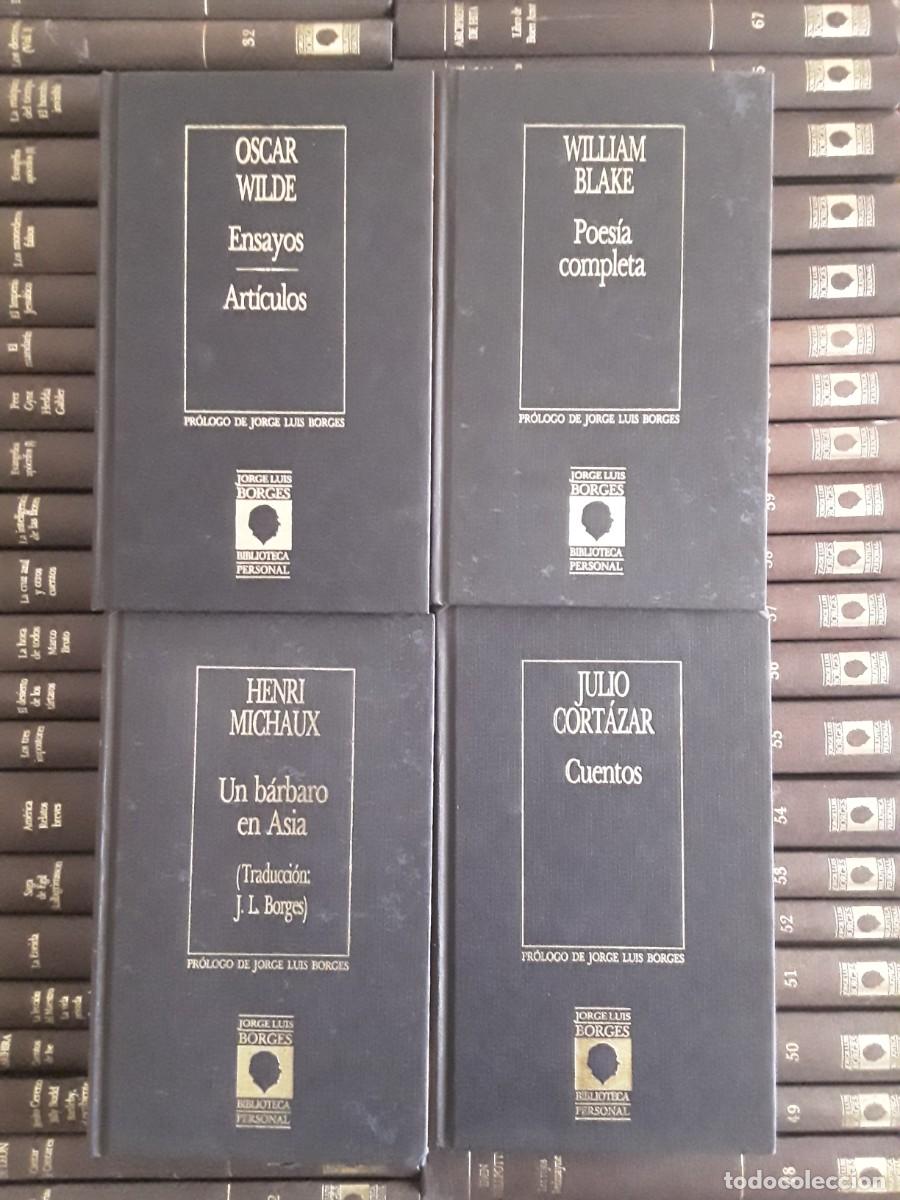 Libros de segunda mano: BIBLIOTECA PERSONAL DE JORGE LUIS BORGES. ORBIS. 80 TOMOS. COMPLETA. - Foto 2