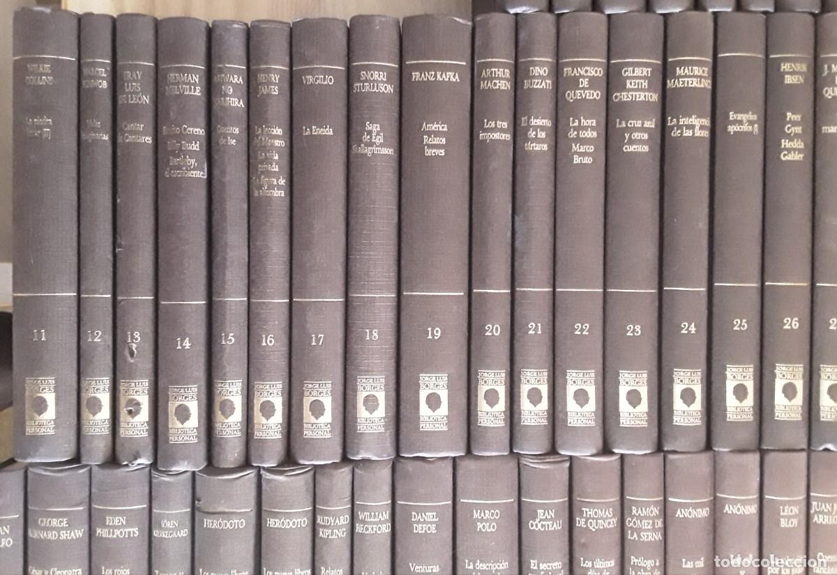 Libros de segunda mano: BIBLIOTECA PERSONAL DE JORGE LUIS BORGES. ORBIS. 80 TOMOS. COMPLETA. - Foto 6
