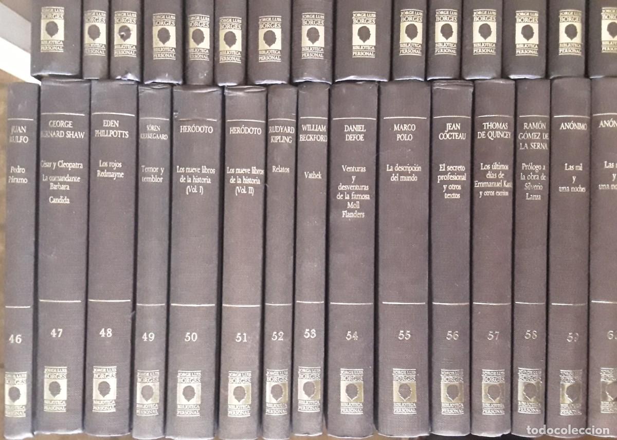 Libros de segunda mano: BIBLIOTECA PERSONAL DE JORGE LUIS BORGES. ORBIS. 80 TOMOS. COMPLETA. - Foto 7