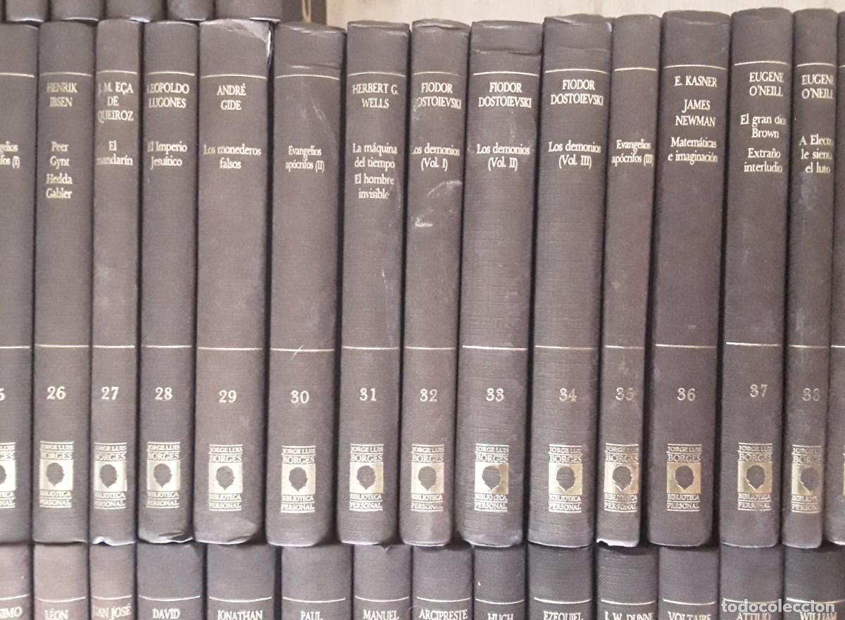 Libros de segunda mano: BIBLIOTECA PERSONAL DE JORGE LUIS BORGES. ORBIS. 80 TOMOS. COMPLETA. - Foto 8