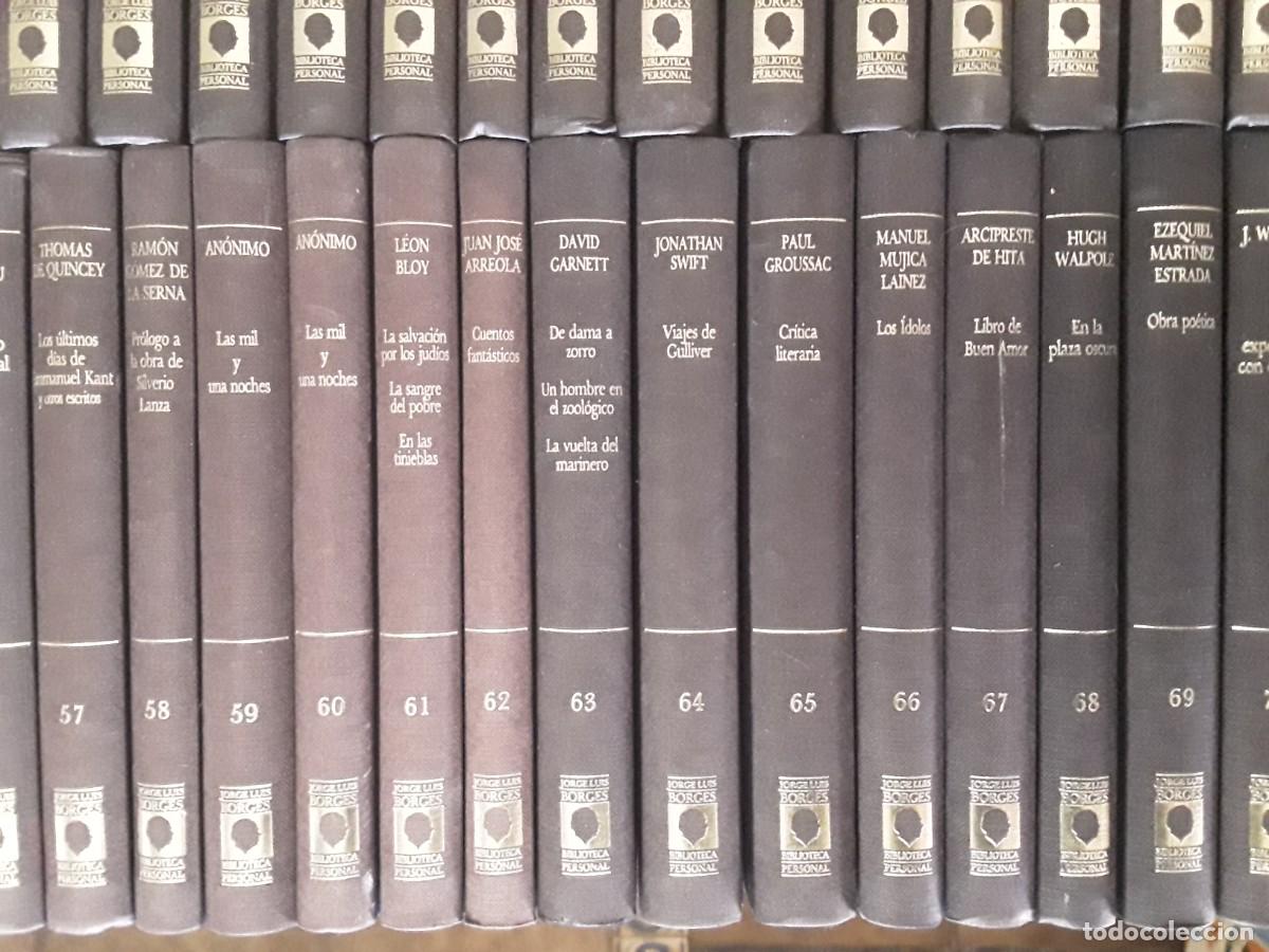 Libros de segunda mano: BIBLIOTECA PERSONAL DE JORGE LUIS BORGES. ORBIS. 80 TOMOS. COMPLETA. - Foto 9