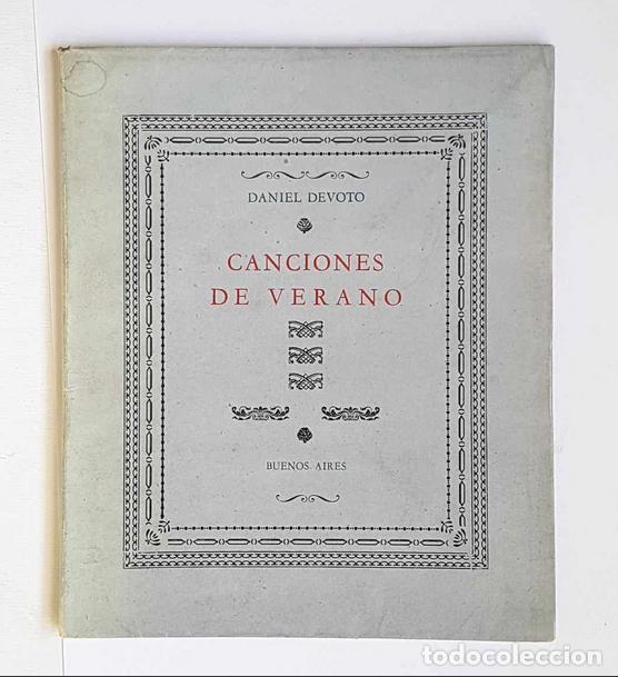 Libros de segunda mano: Canciones de verano, Daniel Devoto, Buenos Aires, 1950 - Foto 1