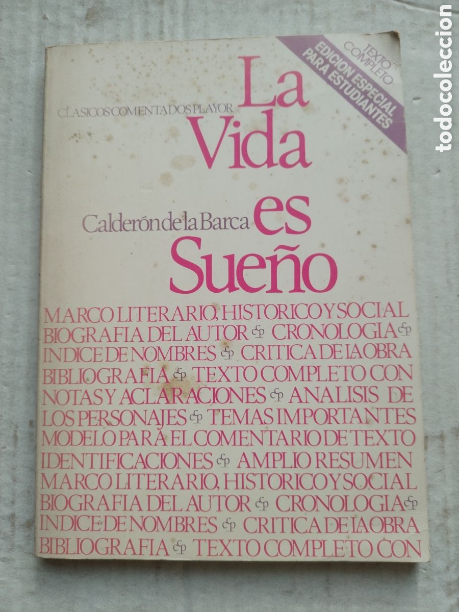 Libros de segunda mano: LA VIDA ES SUE&Ntilde;O/PEDRO CALDER&Oacute;N DE LA BARCA - Foto 1