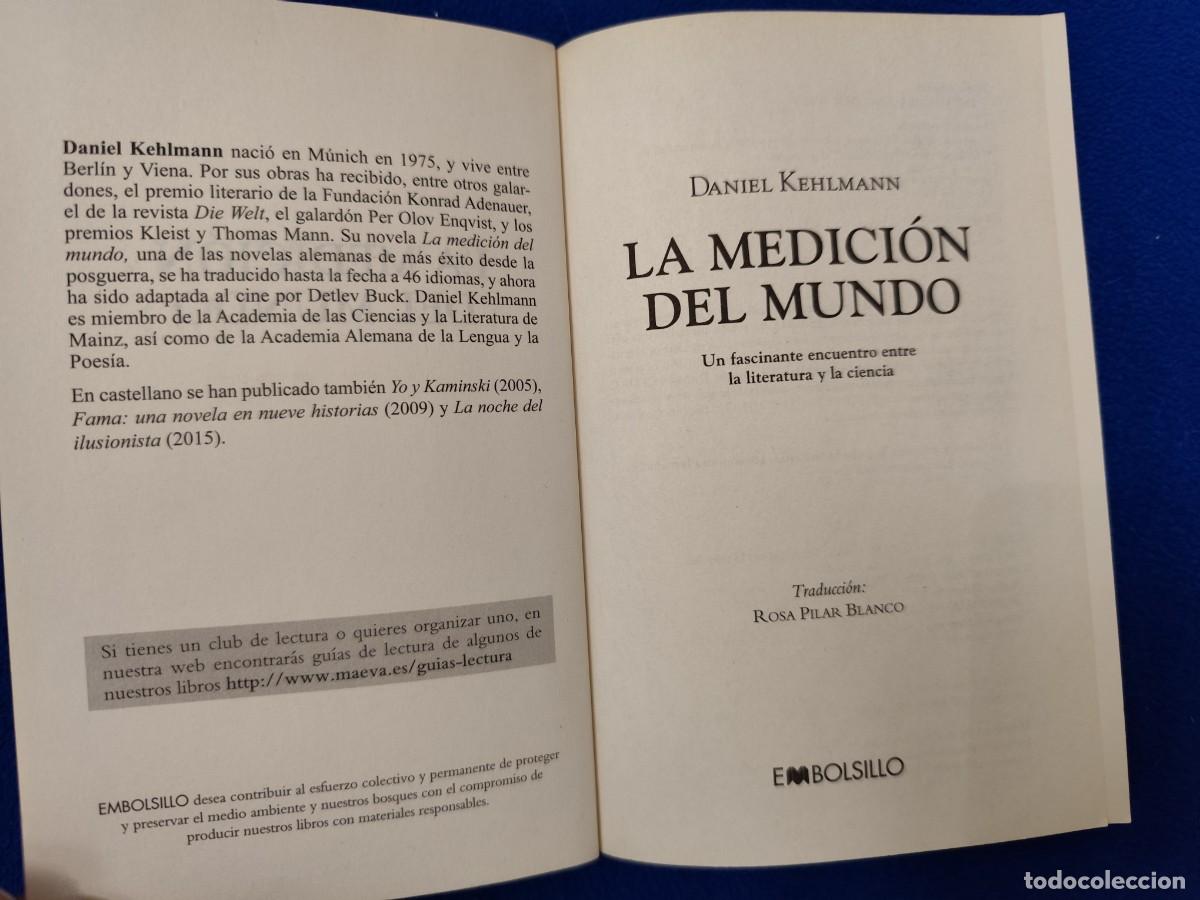 Libros de segunda mano: La Medici&oacute;n del Mundo Daniel Kehlmann Editorial Deblsillo 2015 - Foto 6