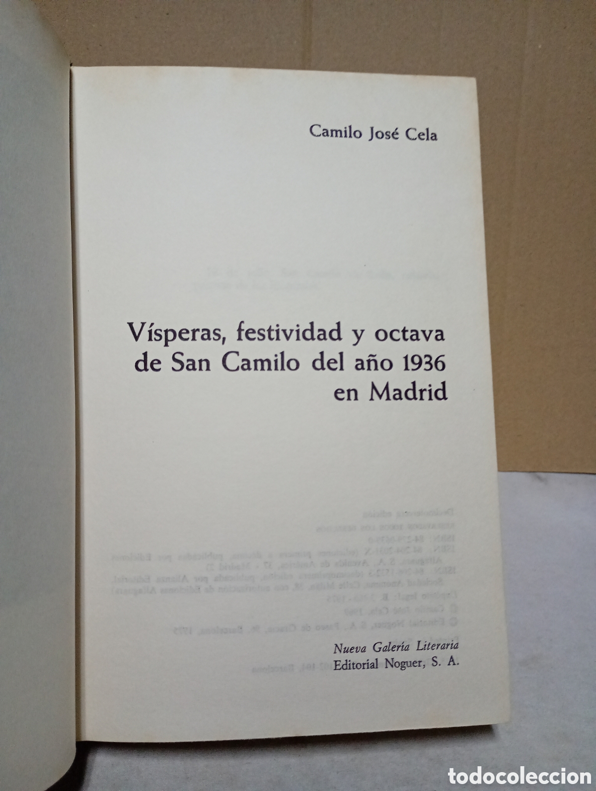 Libros de segunda mano: San Camilo, 1936 de Camilo Jos&eacute; Cela - Foto 4