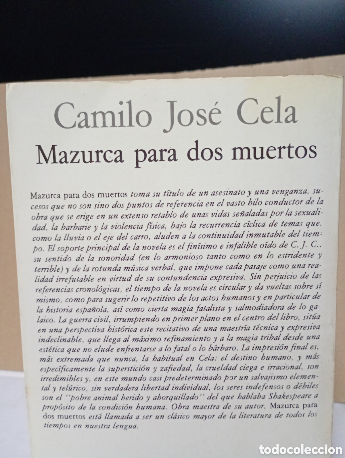 Libros de segunda mano: Mazurca para dos muertos de Camilo Jos&eacute; Cela - Foto 4