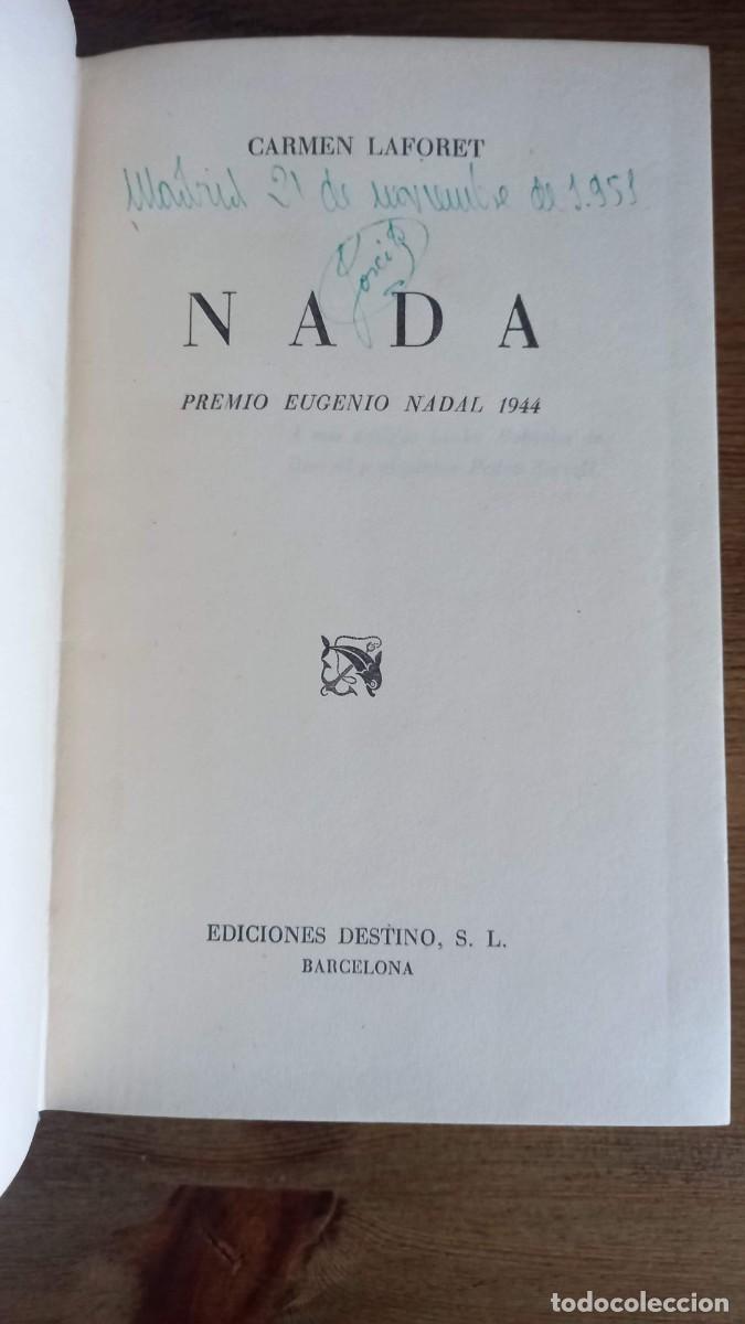 Libros de segunda mano: CARMEN LAFORET: NADA. PRIMERA EDICI&Oacute;N -1945 - Foto 3