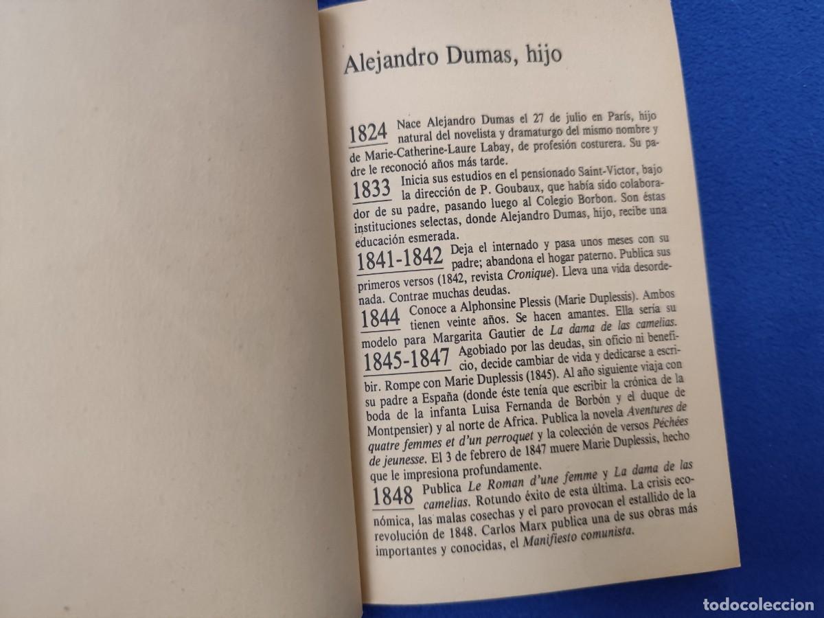 Libros de segunda mano: La Dama de las Camelias Alejandro Dumas Editorial Sarpe 1984 - Foto 7