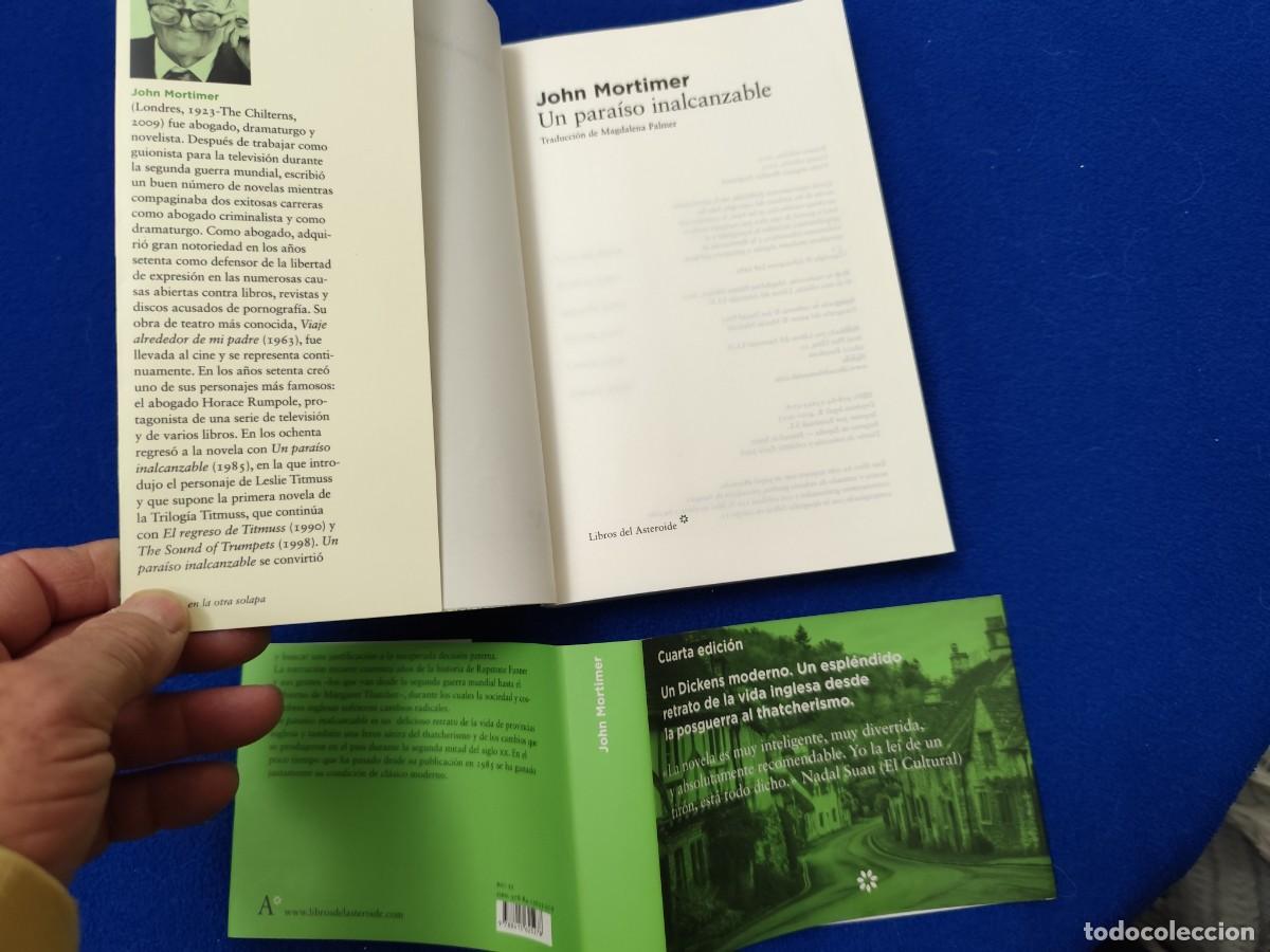 Libros de segunda mano: Un Para&iacute;so Inalcanzable John Mortimer Editorial Libros del Asteroide 2013 - Foto 2