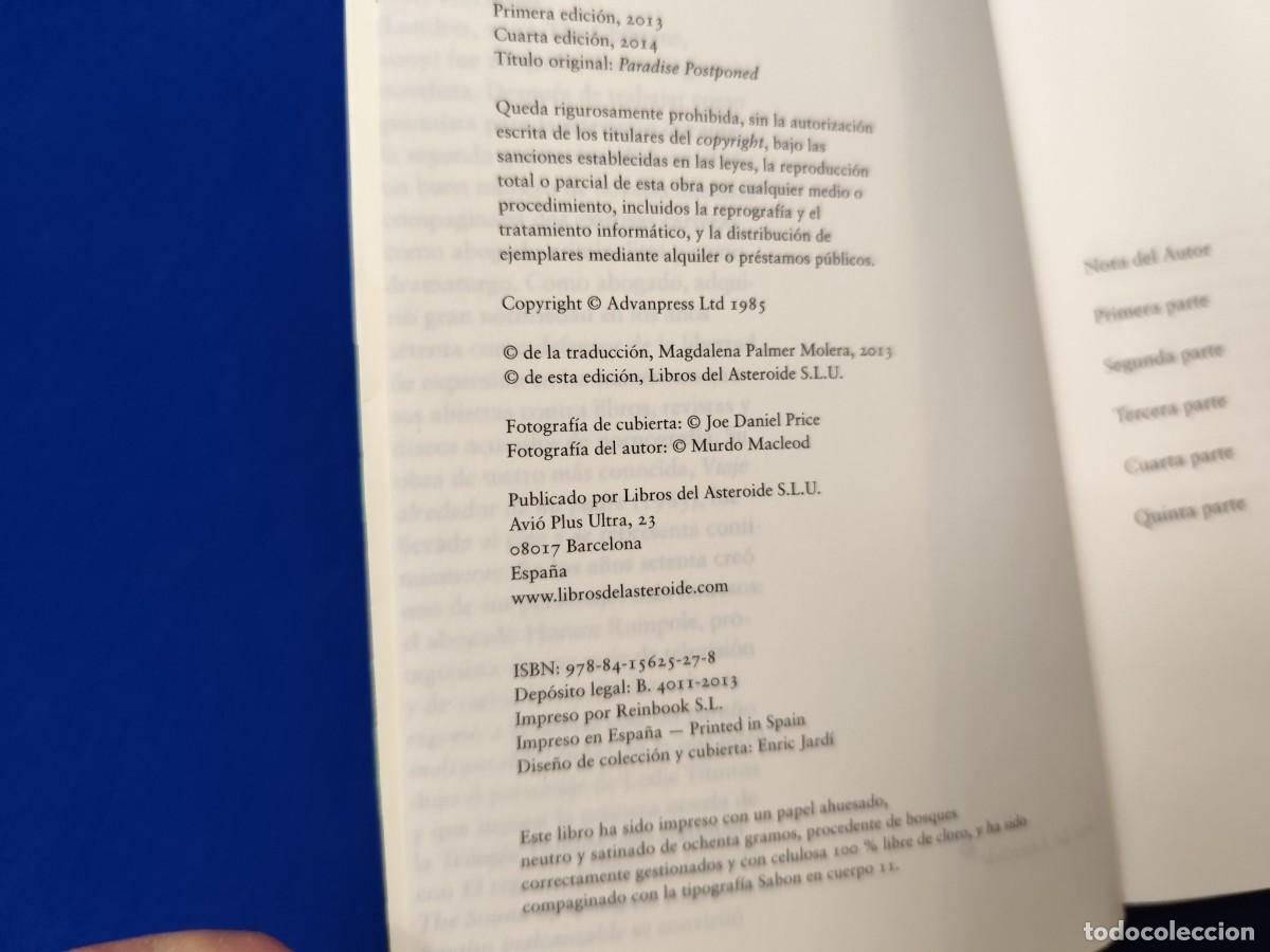 Libros de segunda mano: Un Para&iacute;so Inalcanzable John Mortimer Editorial Libros del Asteroide 2013 - Foto 3