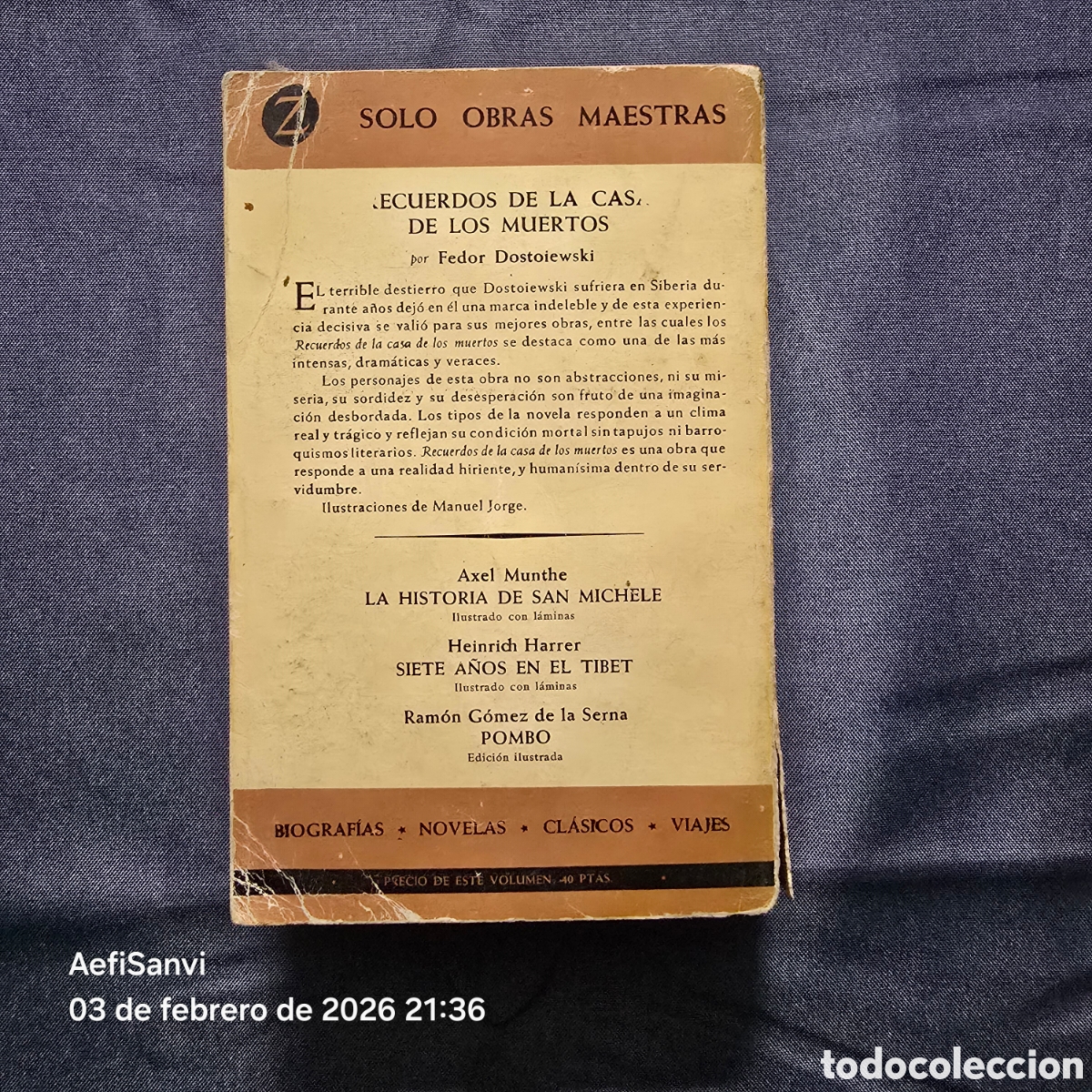 Libros de segunda mano: RECUERDOS DE LA CASA DE LOS MUERTOS (FEDOR DOSTOIEWSKI) (JUVENTUD) - Foto 2