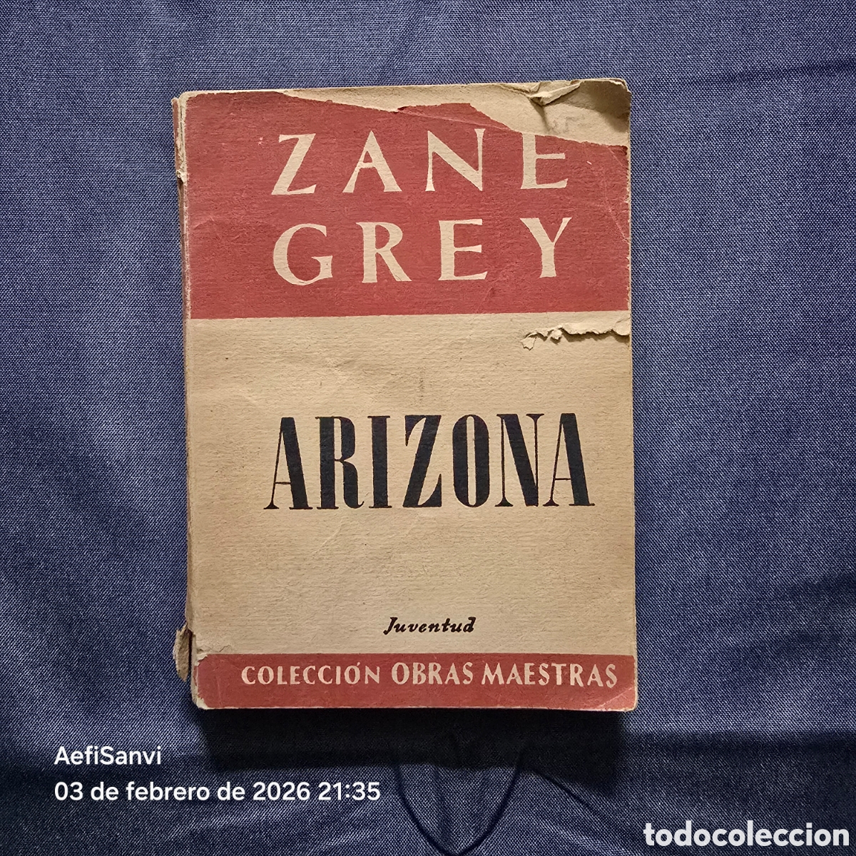 Libros de segunda mano: ARIZONA (ZANE GREY) (JUVENTUD) - Foto 1