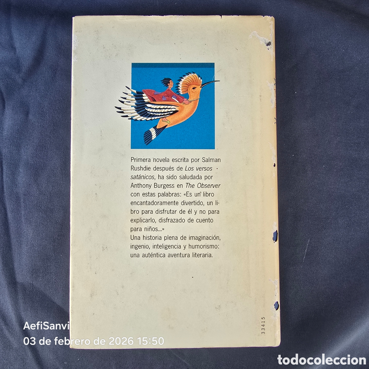 Libros de segunda mano: HAR&Uacute;N Y EL MAR DE LAS HISTORIAS (SALMAN RUSHDIE) (C&Iacute;RCULO DE LECTORES) - Foto 2