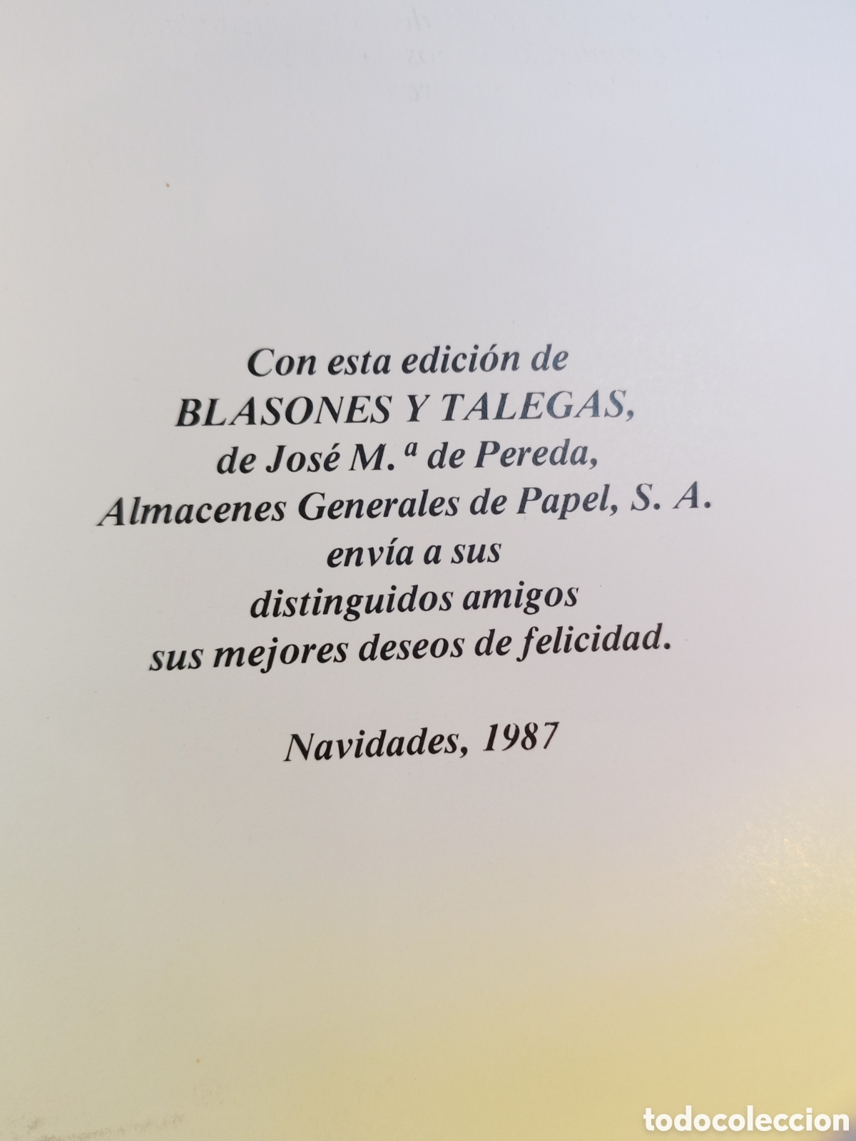 Libros de segunda mano: BLASONES Y TALEGAS. Jose M&ordf; de Pereda. 1987 - Foto 4