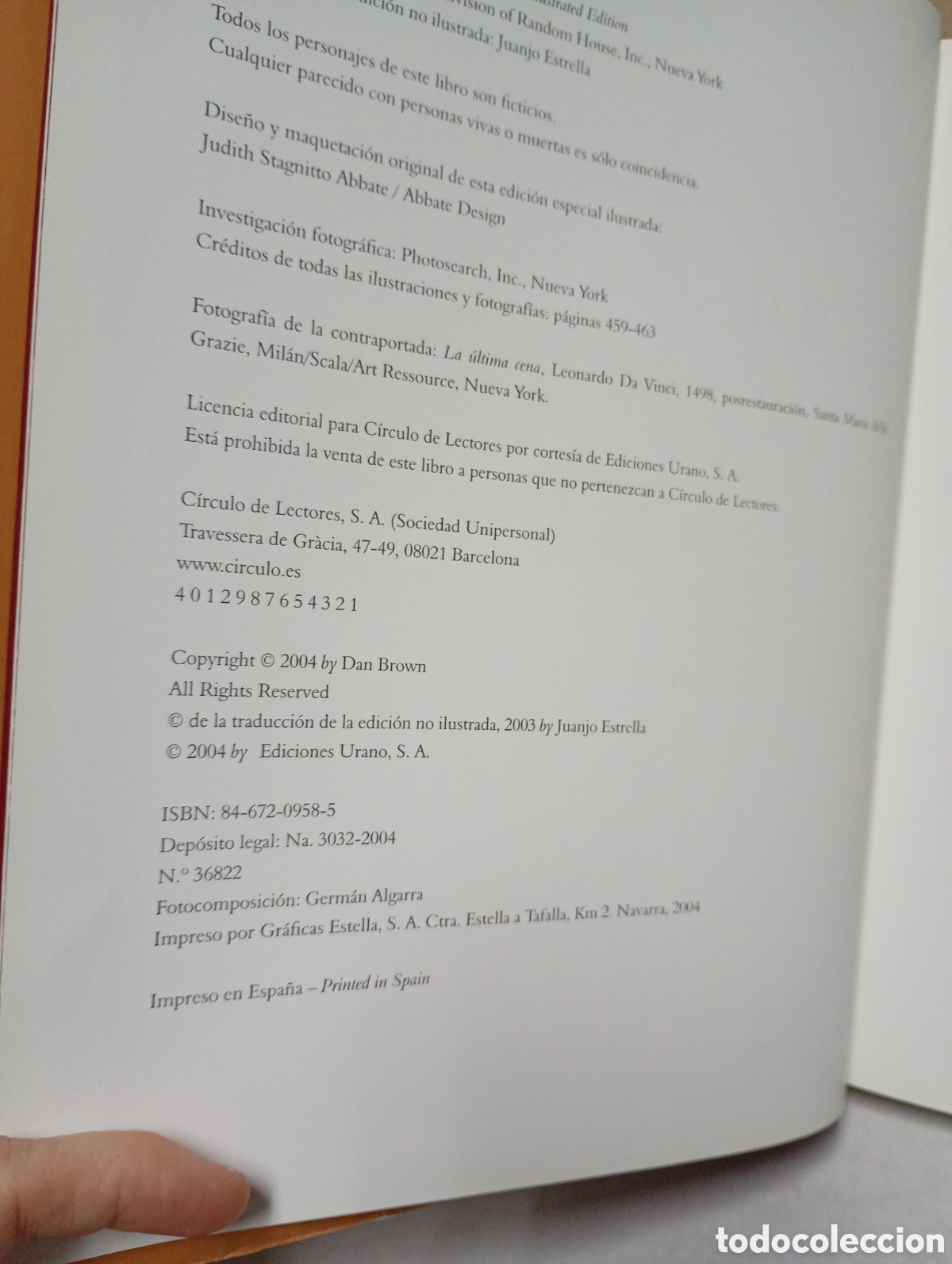 Libros de segunda mano: El c&oacute;digo Da Vinci de Dan Brown, edici&oacute;n especial ilustrada - Foto 8