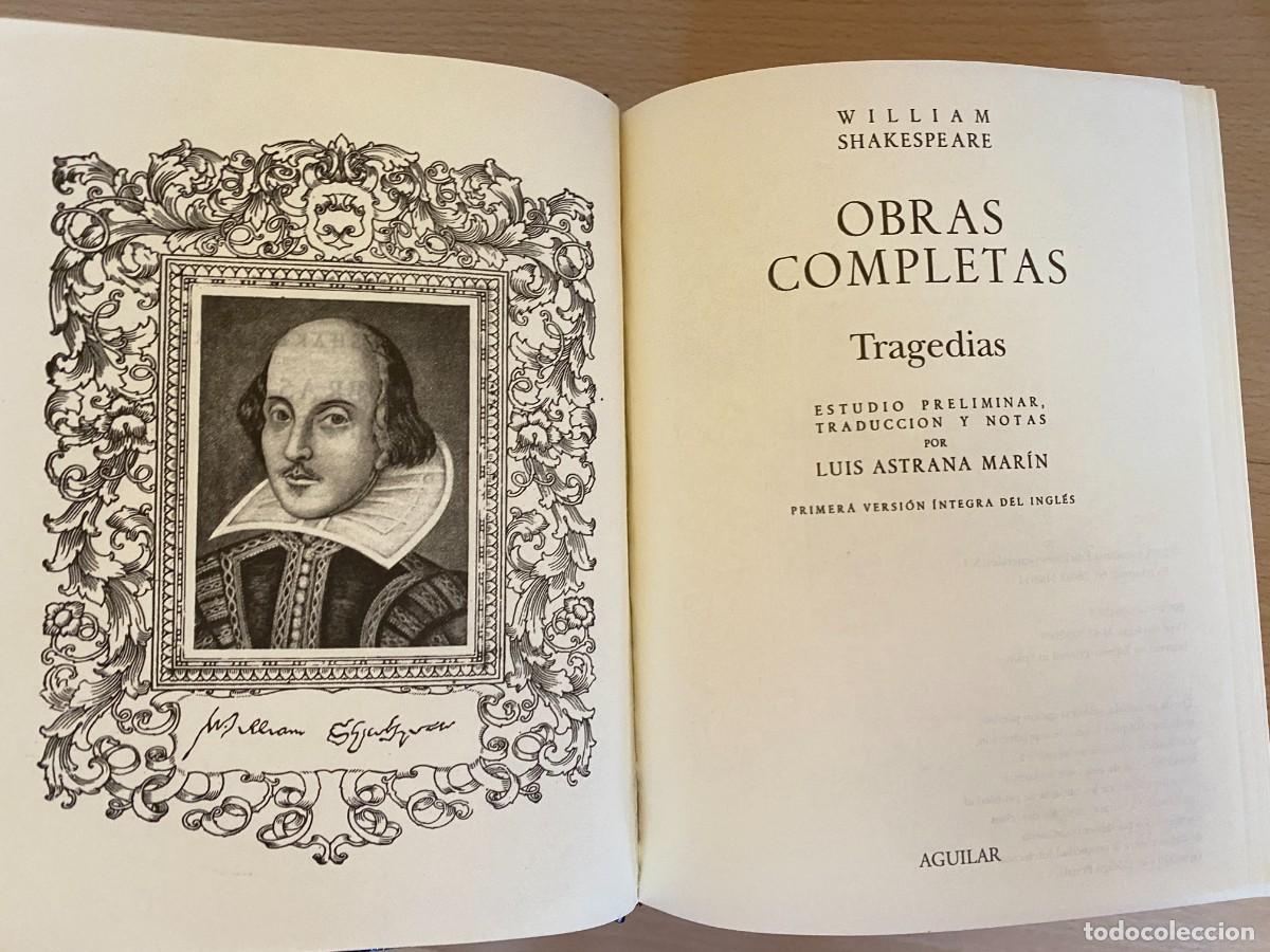 Libros de segunda mano: Shakespeare, obras completas 2 tomos, Aguilar - Foto 4