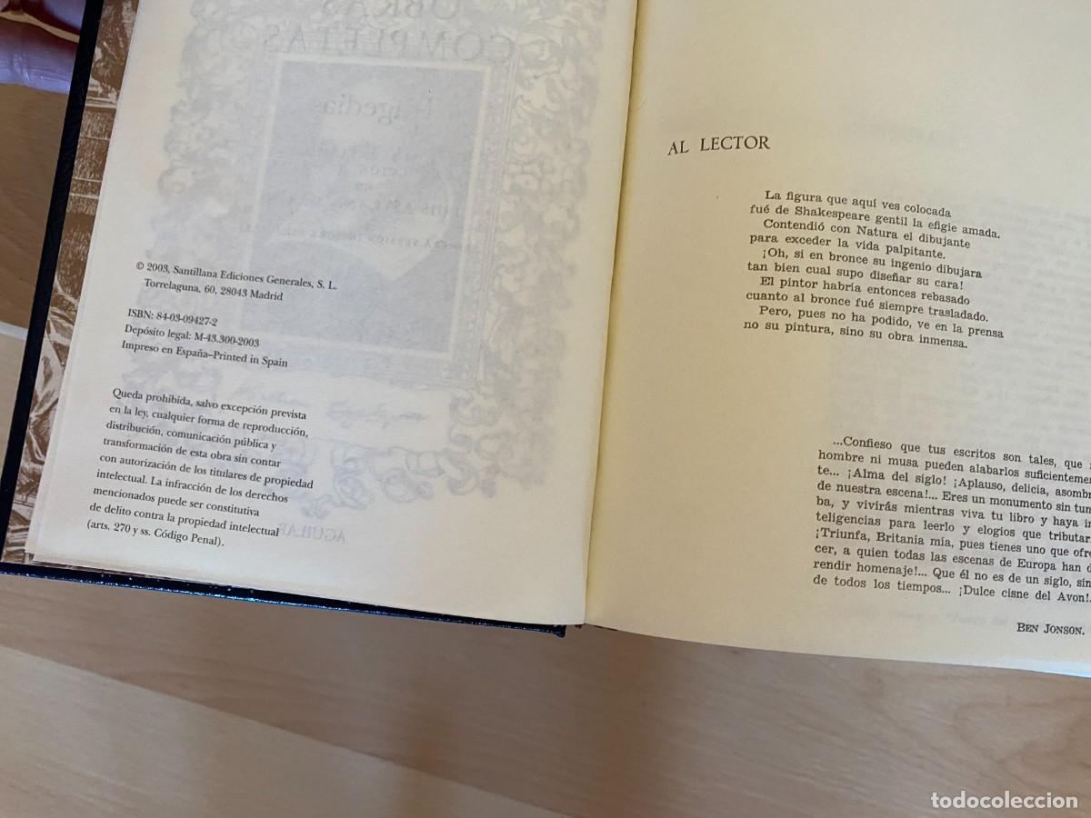 Libros de segunda mano: Shakespeare, obras completas 2 tomos, Aguilar - Foto 5