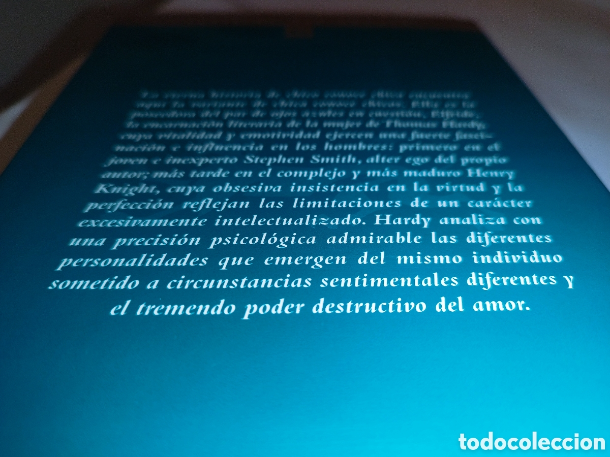 Libros de segunda mano: THOMAS HARDY: UN PAR DE OJOS AZULES. EDICIONES DEL BRONCE, 2001. PRIMERA EDICION - Foto 3