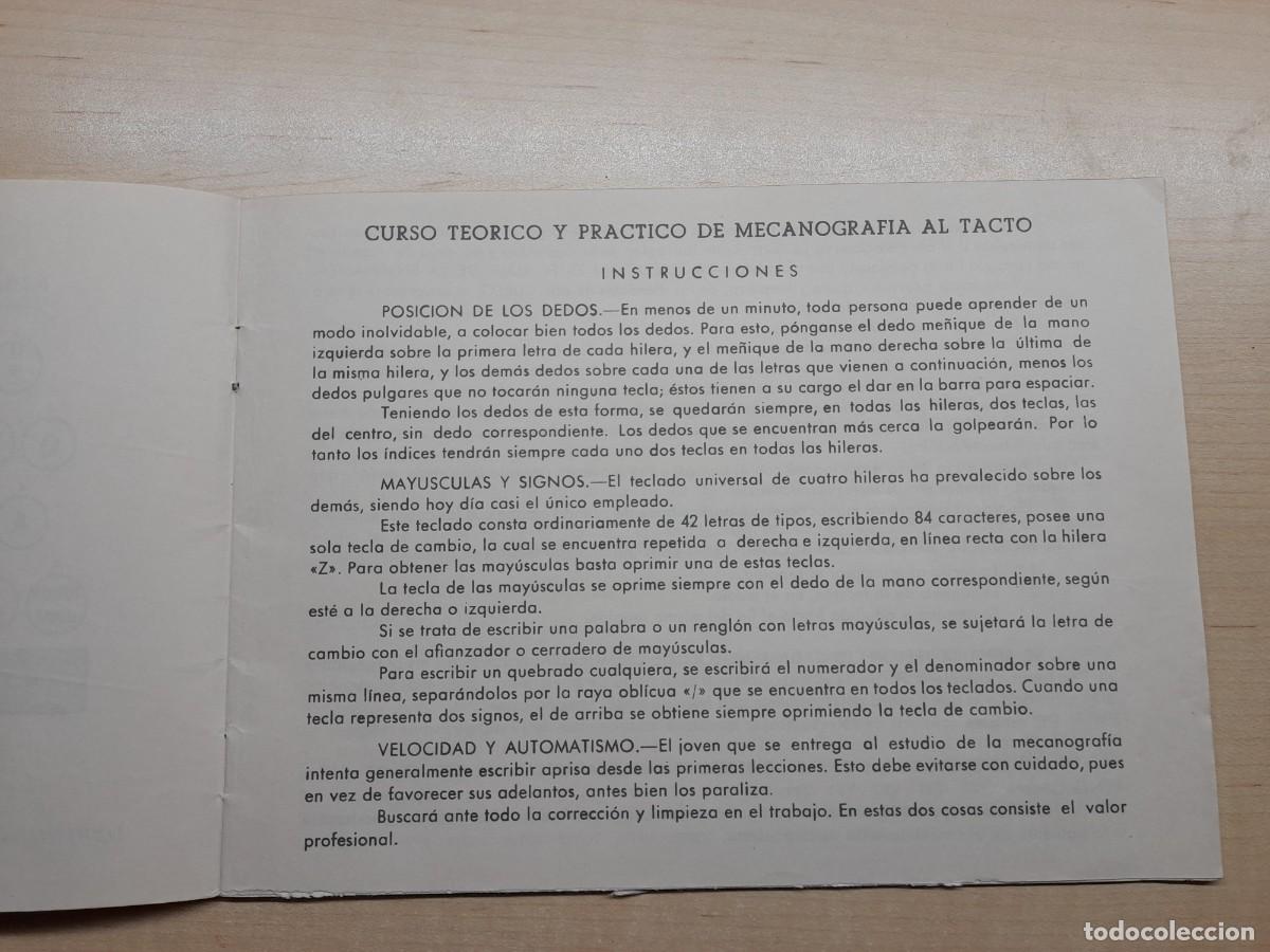 Libros de segunda mano: LIBRO DE MECANOGRAFIA (LIBRERIA BRU&Ntilde;O) - Foto 2