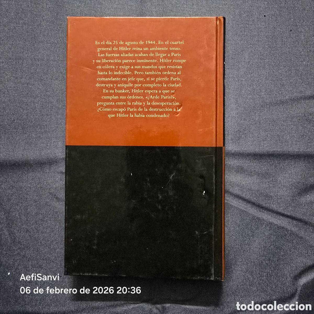 Libros de segunda mano: &iquest;ARDE PAR&Iacute;S? I (D. LAPIERRE - L. COLLINS) (NOVELA DE CINE, ORBIS FABRI) - Foto 2