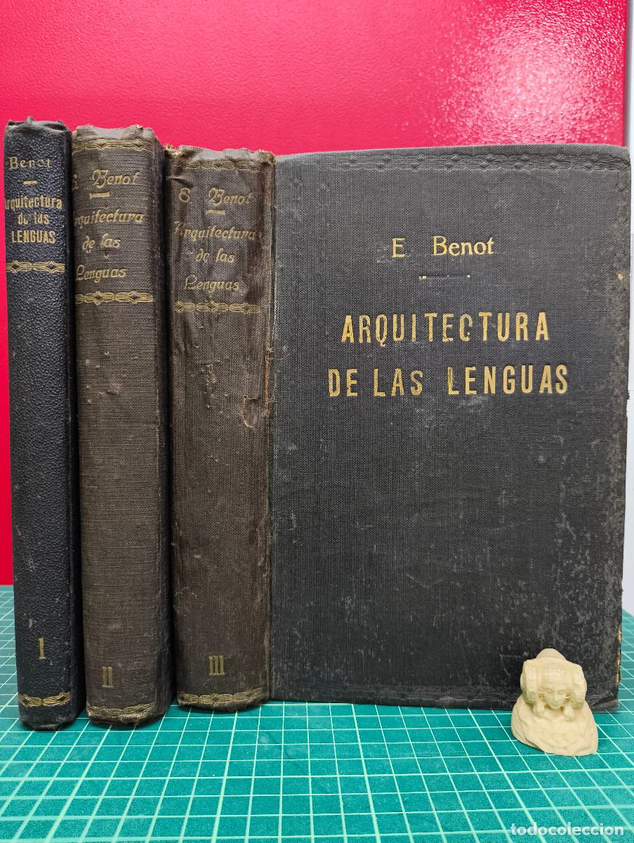Libros de segunda mano: Arquitectura de las lenguas &ndash; Eduardo Benot - Foto 1