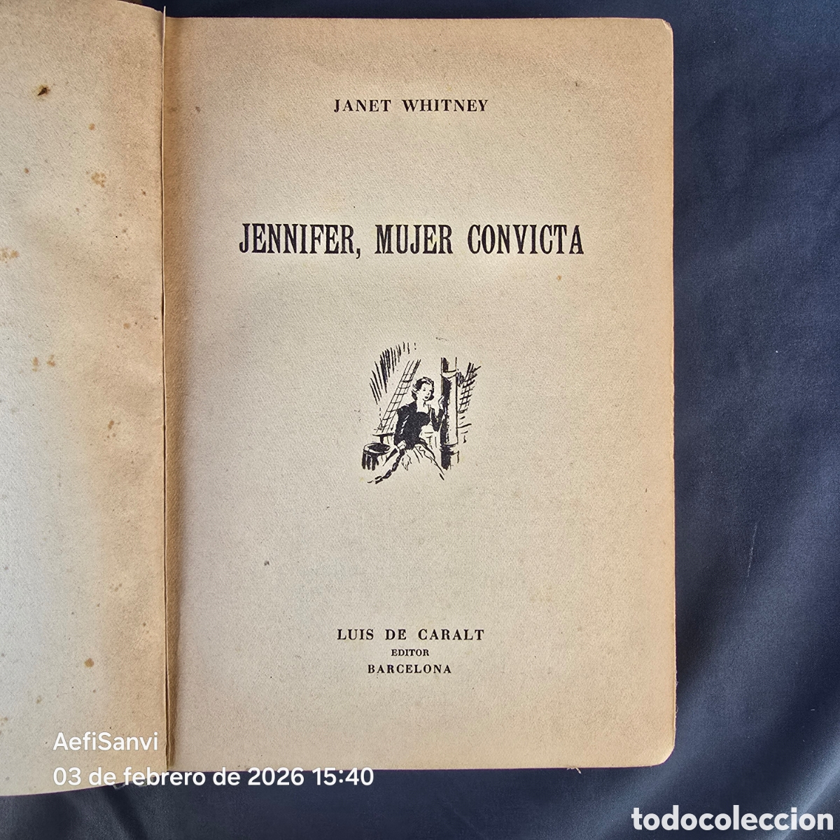 Libros de segunda mano: JENNIFER, MUJER CONVICTA (JANET WHITNEY) (LUIS DE CARALT) - Foto 2