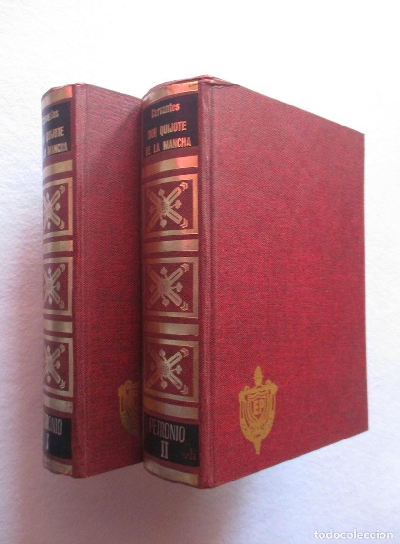 Libros de segunda mano: DON QUIJOTE DE LA MANCHA - DOS TOMOS - ED. PETRONIO - Foto 1