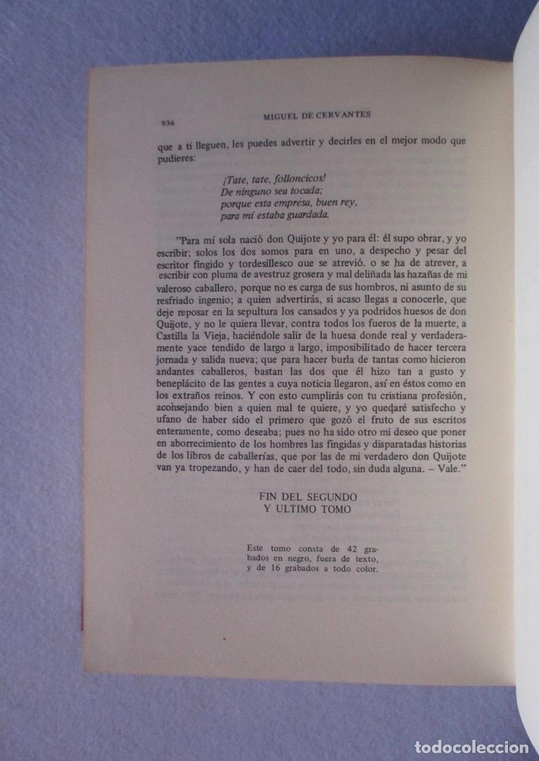 Libros de segunda mano: DON QUIJOTE DE LA MANCHA - DOS TOMOS - ED. PETRONIO - Foto 9