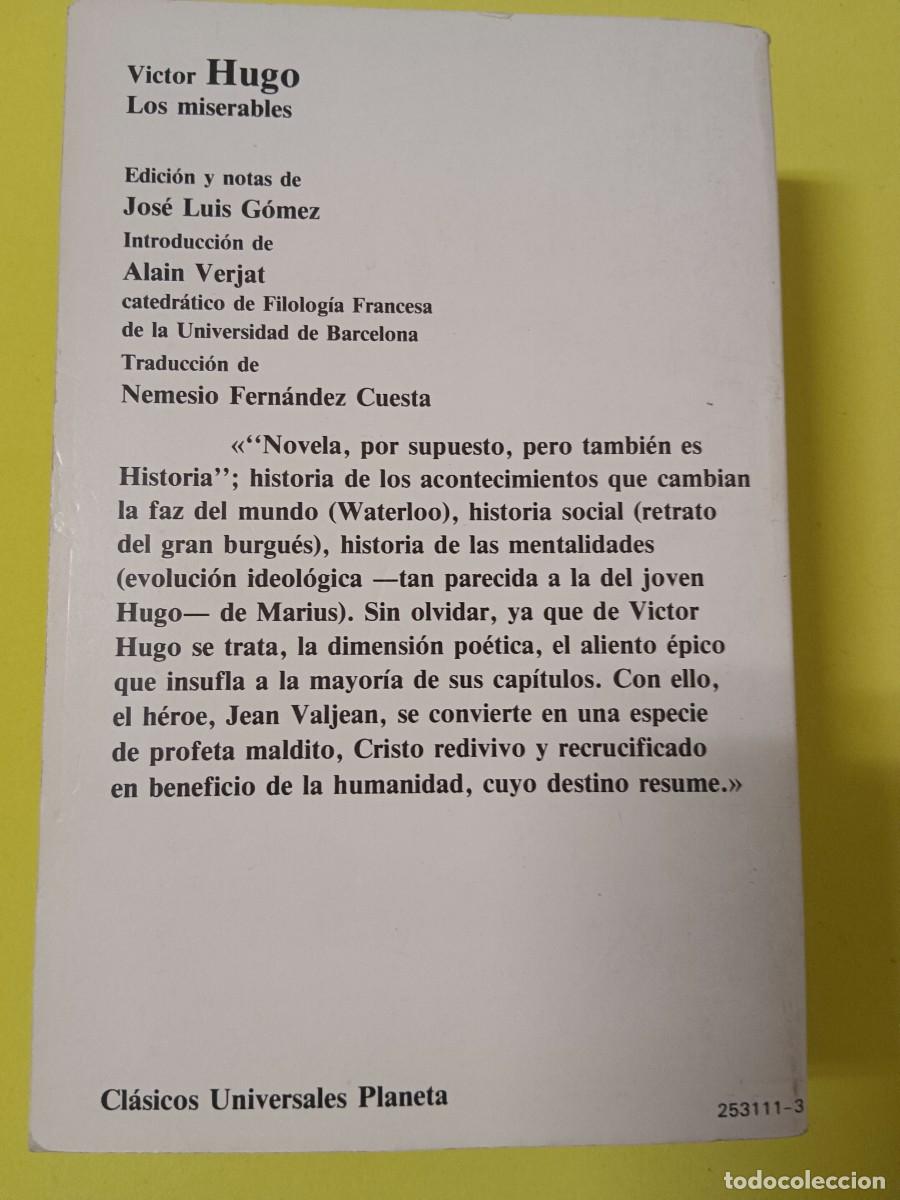 Libros de segunda mano: LOS MISERABLES. VICTOR HUGO - Foto 3