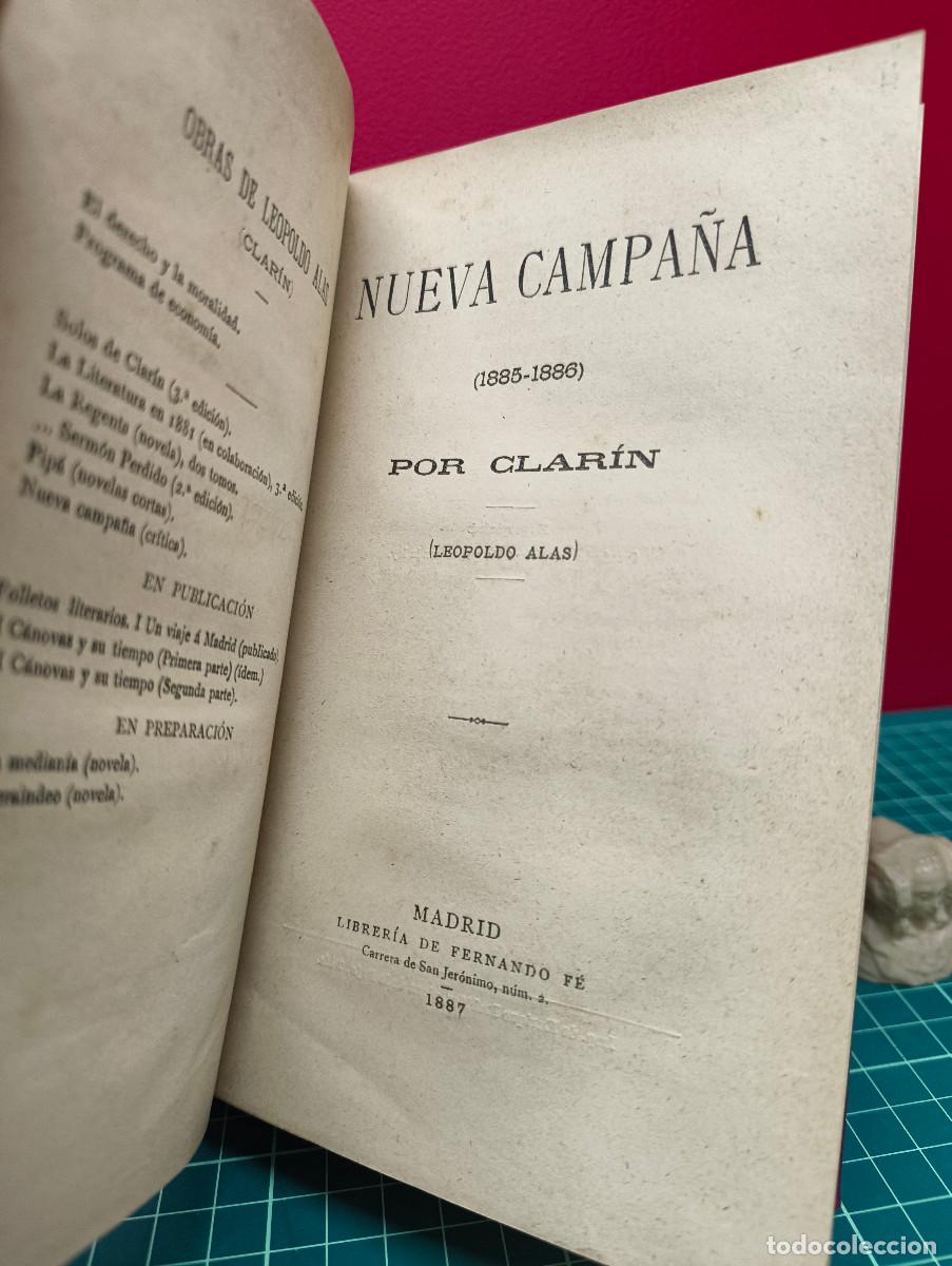 Libros de segunda mano: Nueva campa&ntilde;a (1885&ndash;1886) &ndash; Clar&iacute;n - Foto 3
