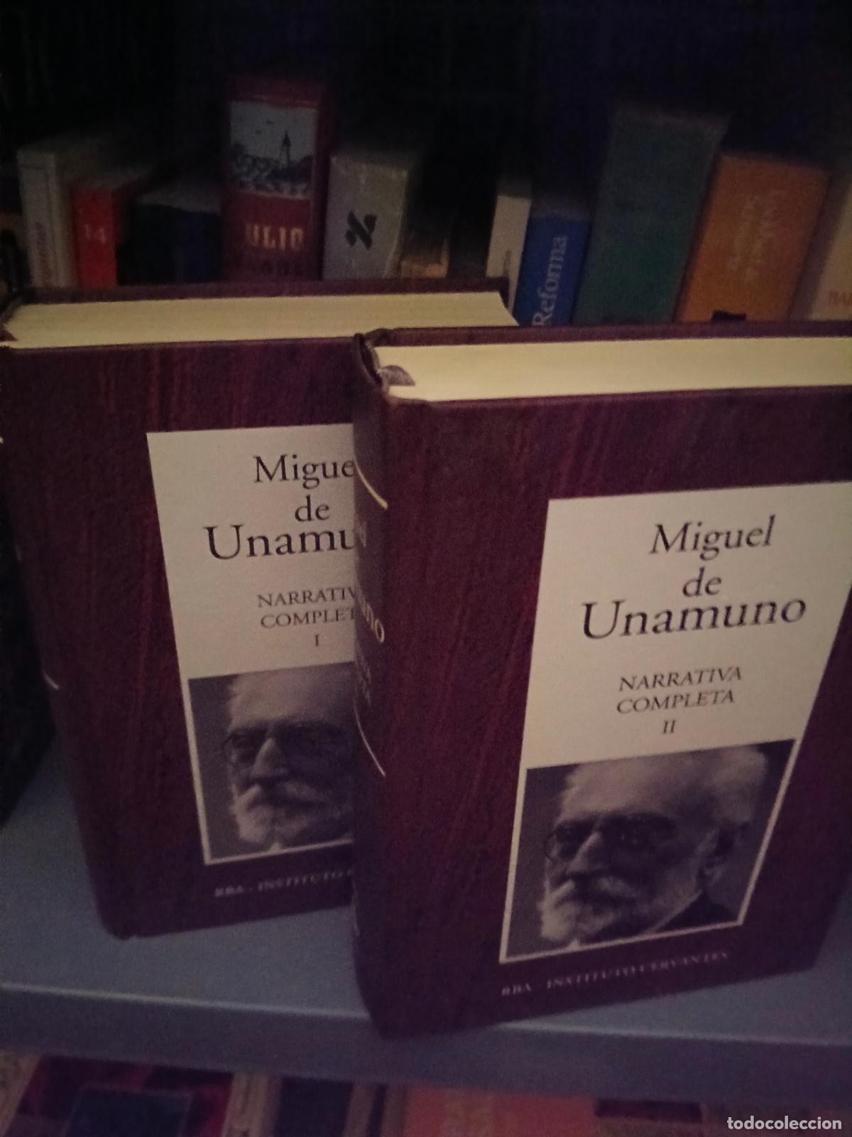 Libros de segunda mano: MIGUEL DE UNAMUNO. NARRATIVA COMPLETA (2 TOMOS) ED. RBA - Foto 1