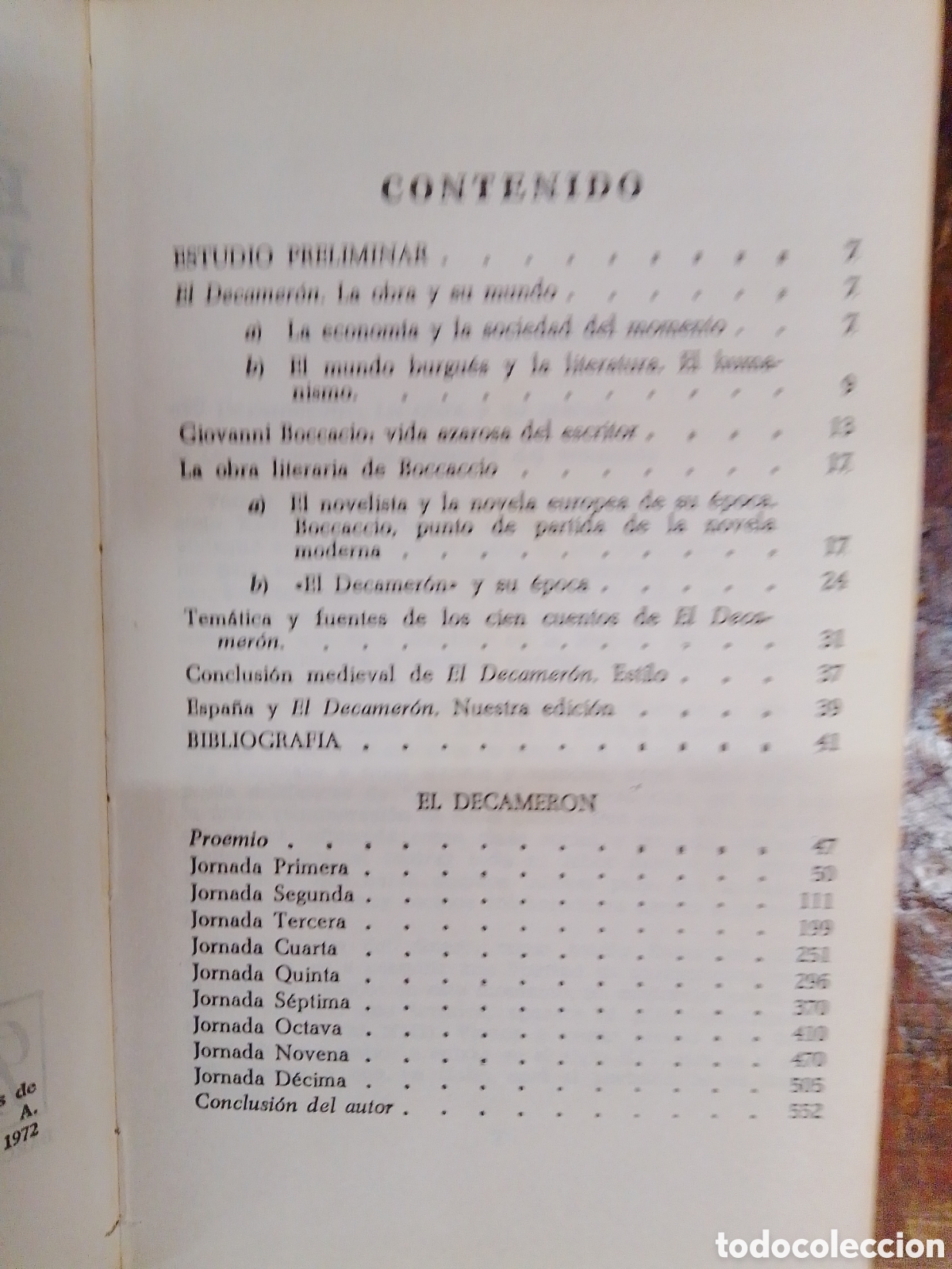 Libros de segunda mano: EL DECAMERON. BOCCACCIO, GIOVANNI. BRUGUERA. 1972 - Foto 2