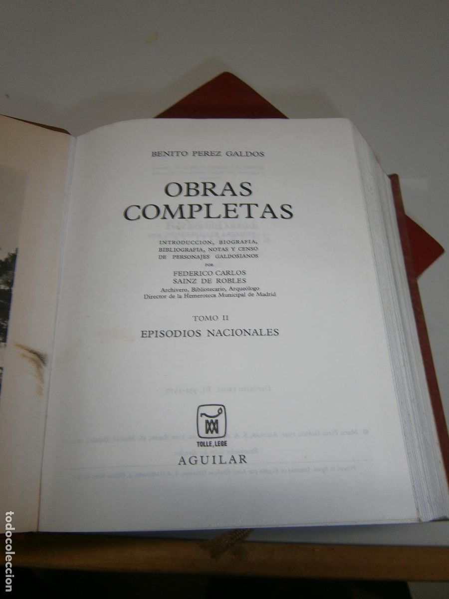 Libros de segunda mano: OBRAS COMPLETAS - BENITO PEREZ GALDOS (3 VOL.) - Foto 5