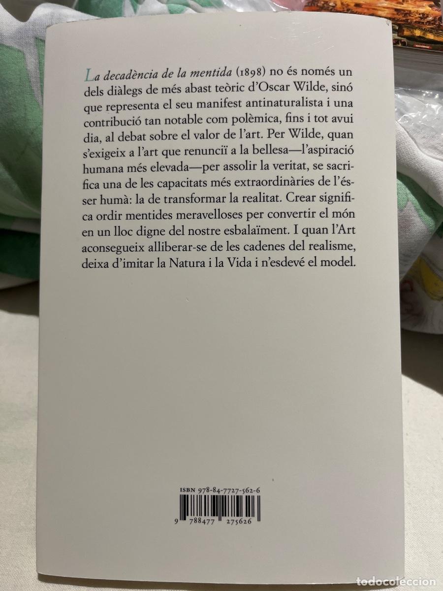 Libros de segunda mano: La decad&egrave;ncia de la mentida - Oscar Wilde - Foto 2