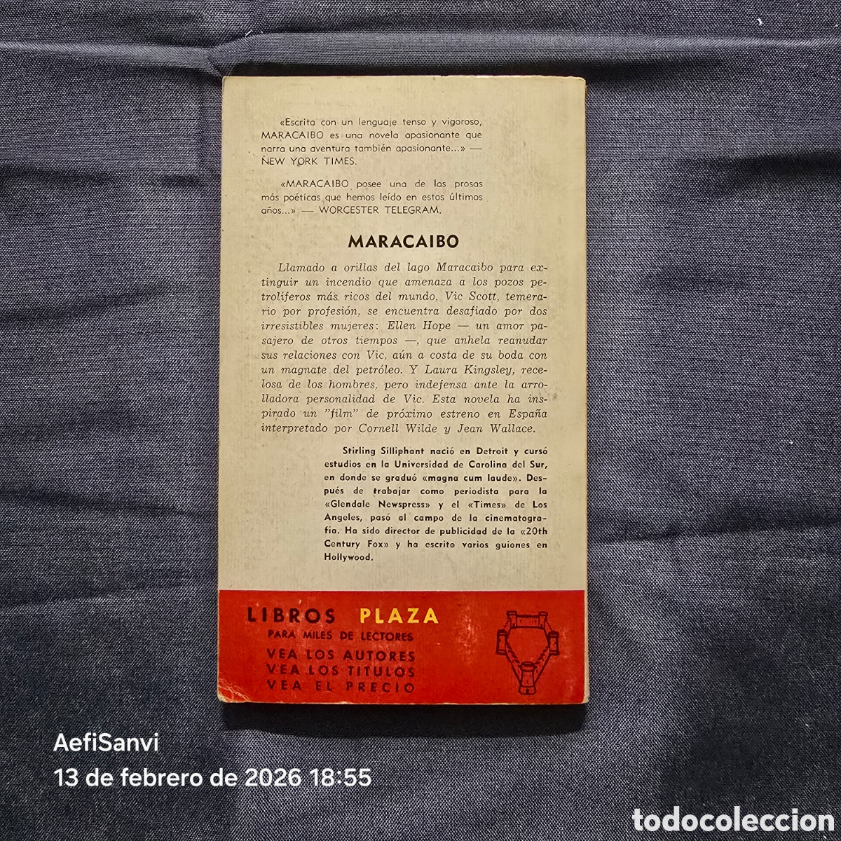 Libros de segunda mano: MARACAIBO (STIRLING SILLIPHANT) (PLAZA & JANES) - Foto 2