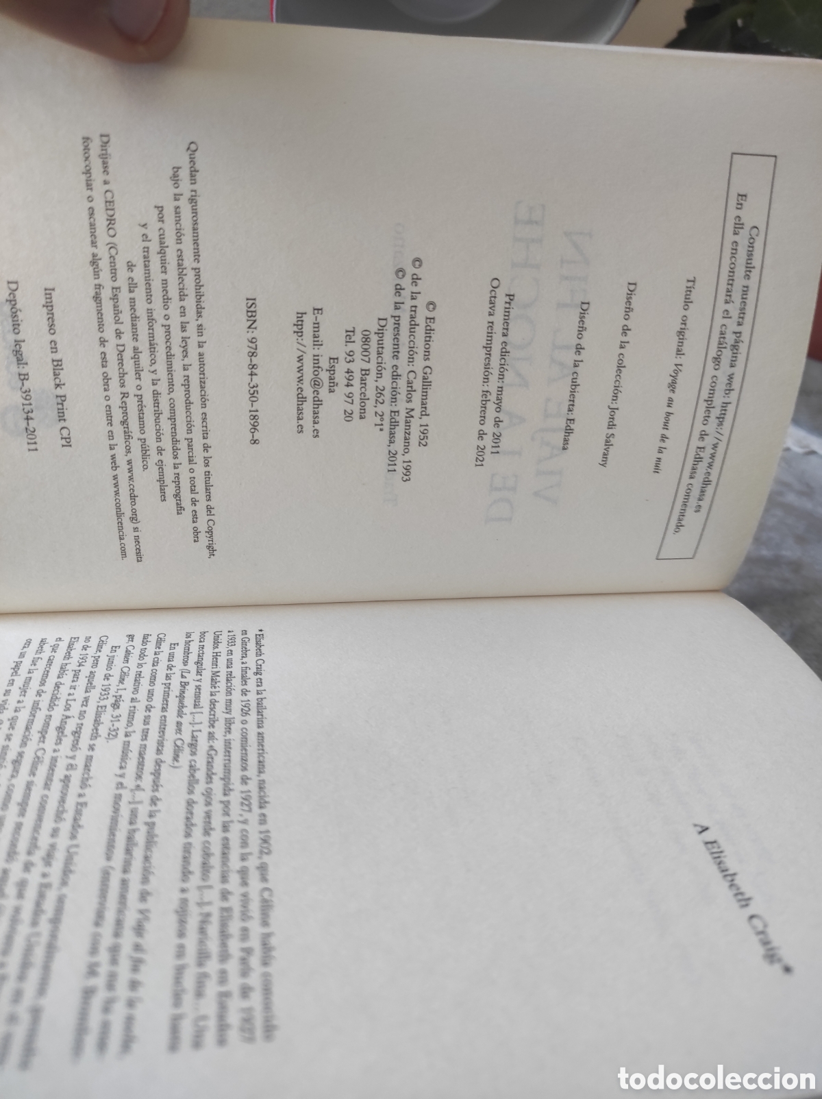 Libros de segunda mano: Viaje al fin de la noche. Louis Ferdinand C&eacute;line. - Foto 3