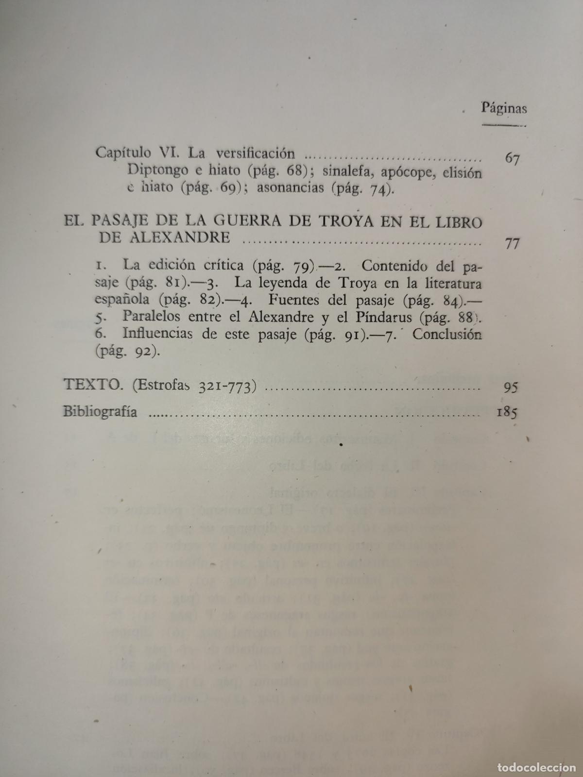 Libros de segunda mano: INVESTIGACIONES SOBRE EL LIBRO DE ALEXANDRE. E. ALARCOS LLORACH - Foto 3