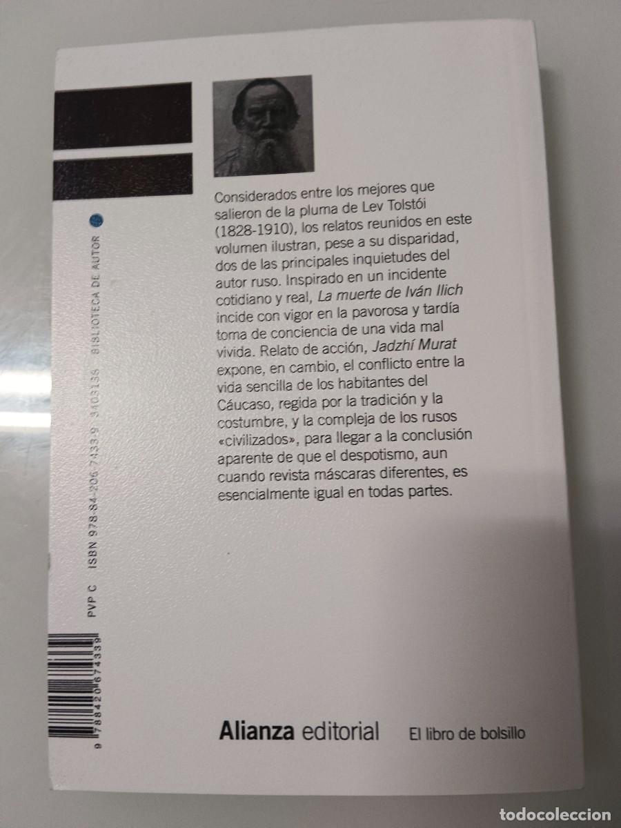 Libros de segunda mano: LA MUERTE DE IVAN ILICH. JADZH&Iacute; MURAT - Foto 3