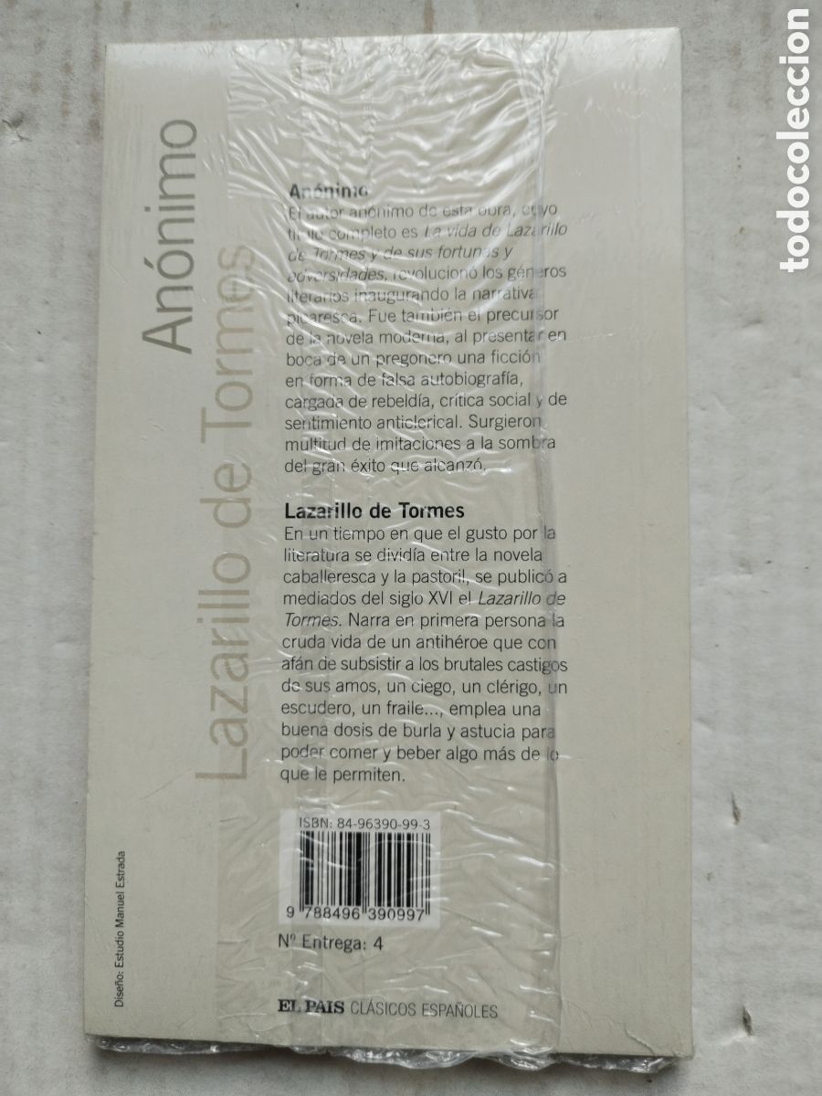 Libros de segunda mano: LAZARILLO DE TORMES(PRECINTADO) /AN&Oacute;NIMO - Foto 2