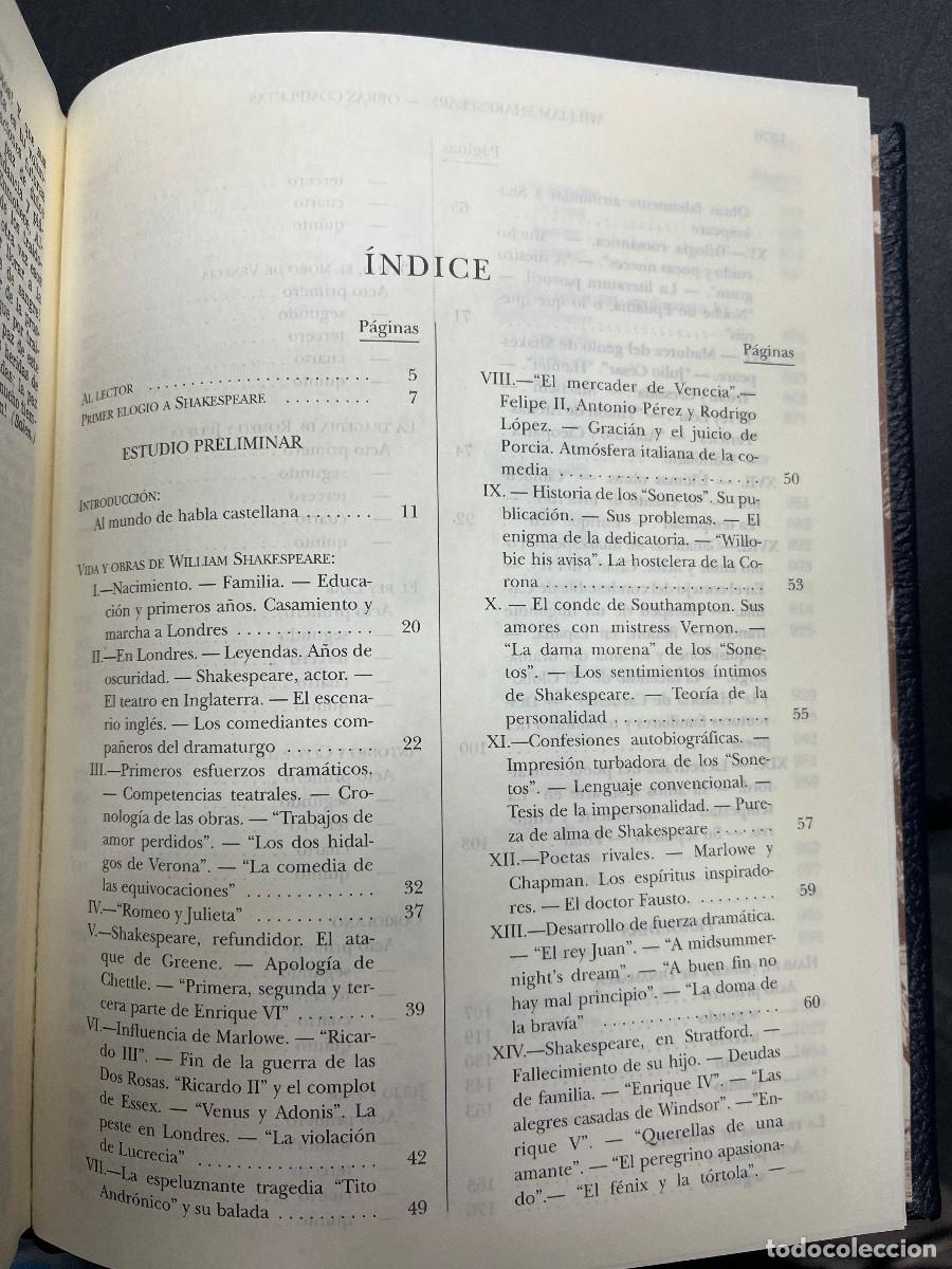 Libros de segunda mano: Shakespeare Obras Completas I y II - Foto 4