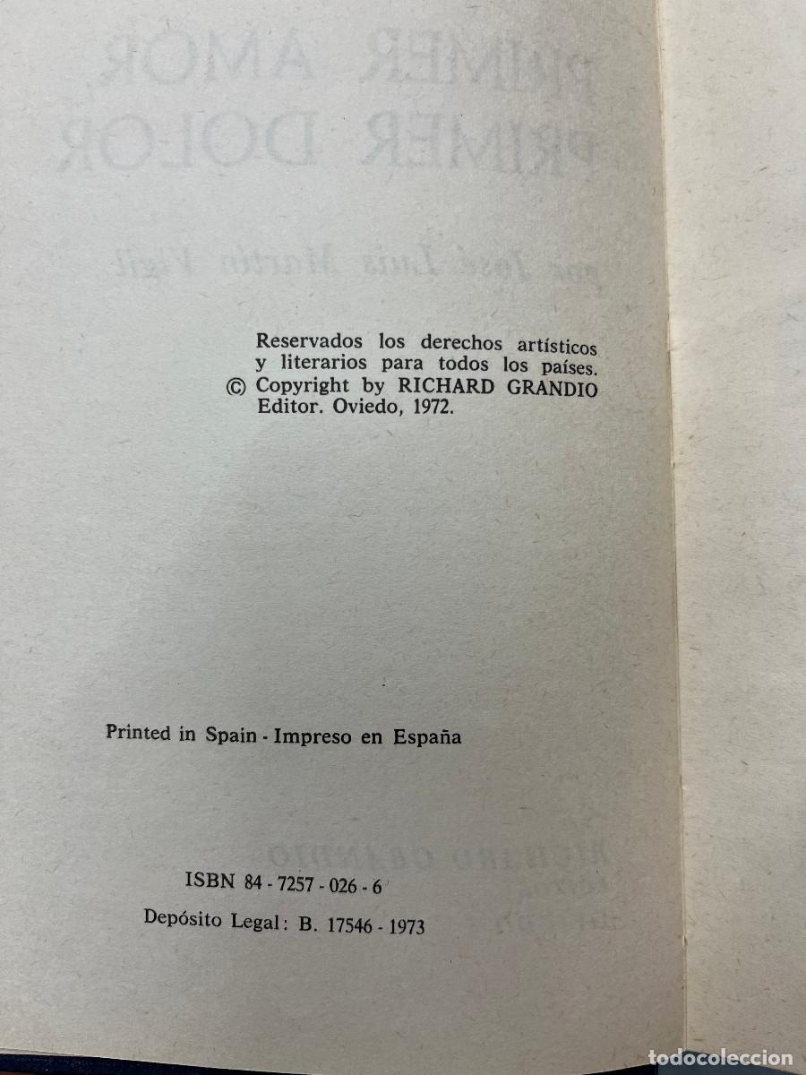 Libros de segunda mano: Primer Amor, Primer Dolor - Foto 2