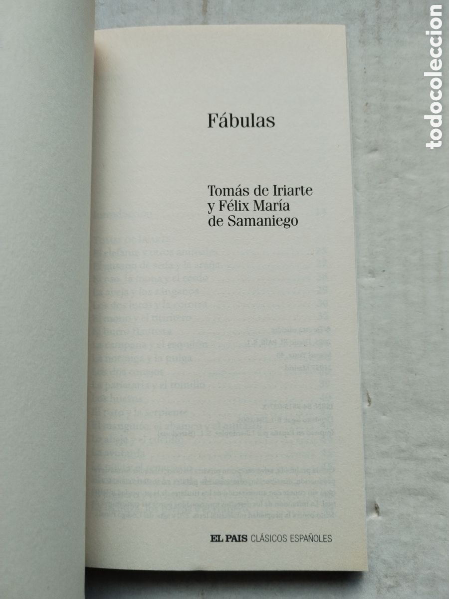 Libros de segunda mano: FABULAS/IRIARTE Y SAMANIEGO - Foto 2