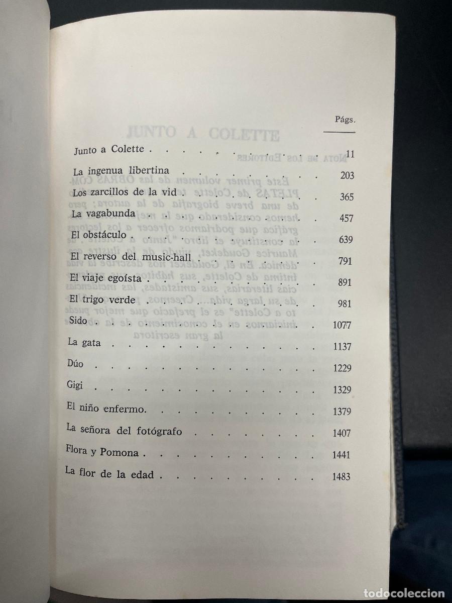 Libros de segunda mano: Colette, Obras Completas I, II, III, IV - Foto 3