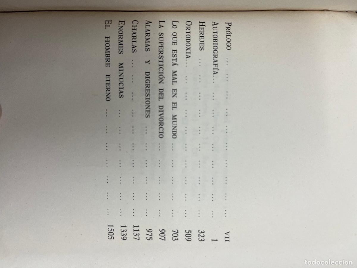 Libros de segunda mano: G. K. Chesterton, Obras Completas I y IV - Foto 5